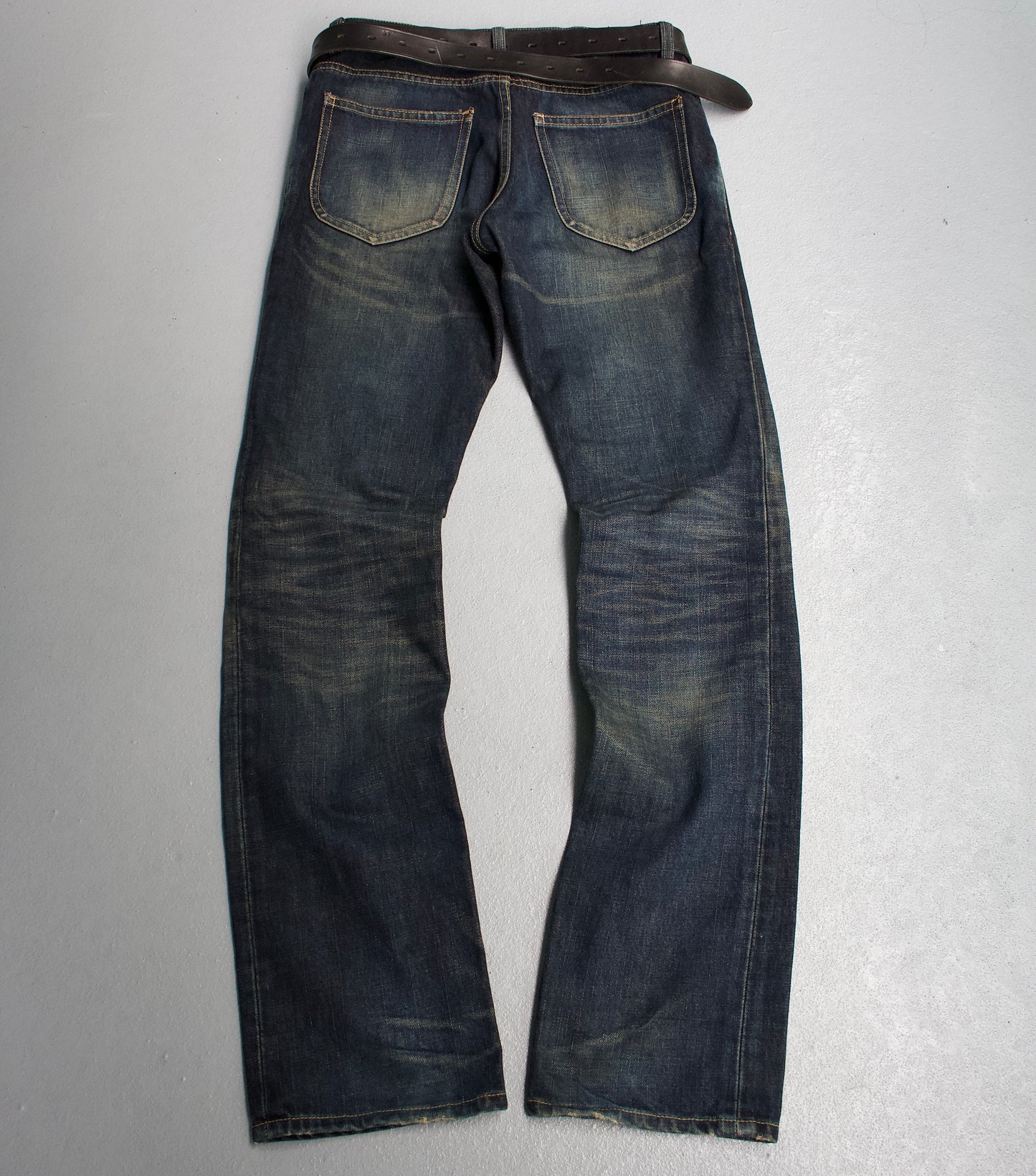 ATTACHMENT by Kazuyuki Kumagai 00s Acid-Wash Bootcut Denim