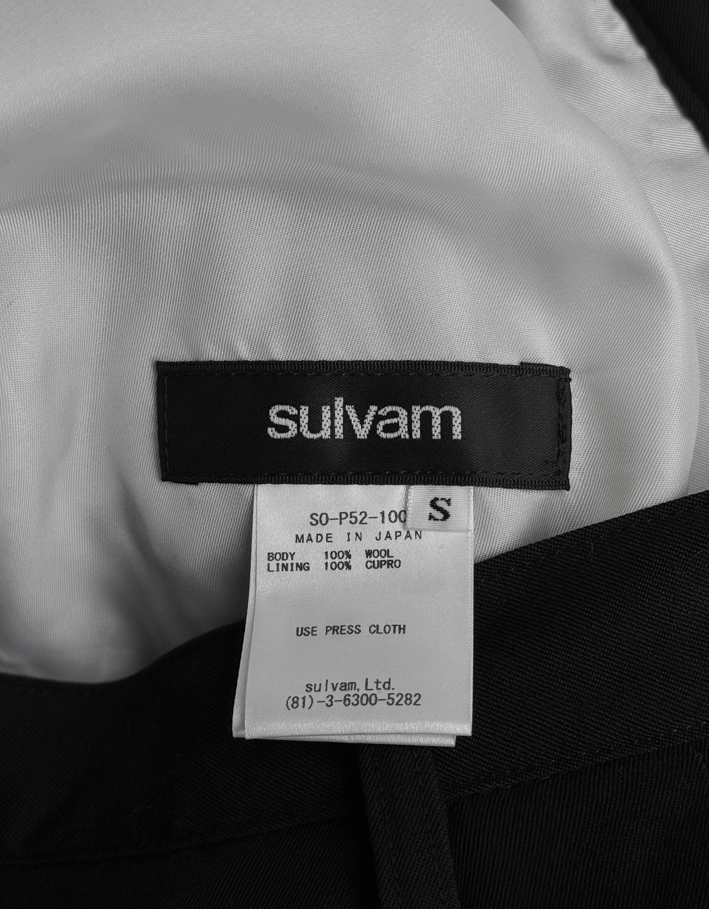 sulvam SS23 Wool Layered Trousers