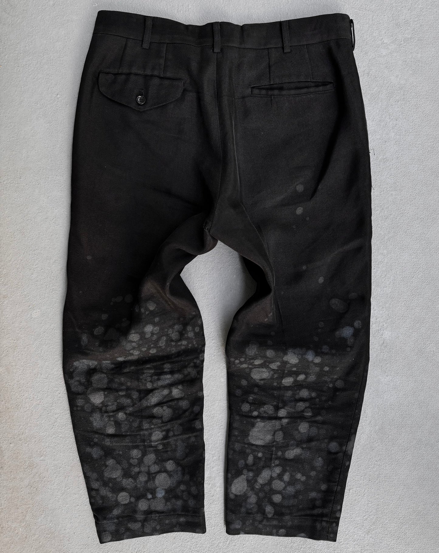 *SAMPLE* COMME des GARÇONS HOMME PLUS AW23 Paint Spattered Bootcut Trousers