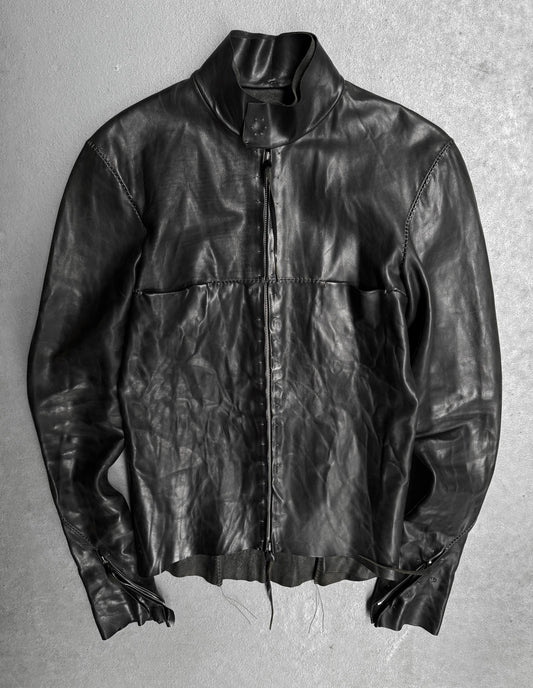 m.a+ by Maurizio Amadei ‘J244Z’ Scar-stitch Horse Leather Rider Jacket