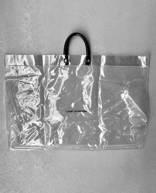 COMME des GARÇONS PVC Vinyl Logo Tote Bag