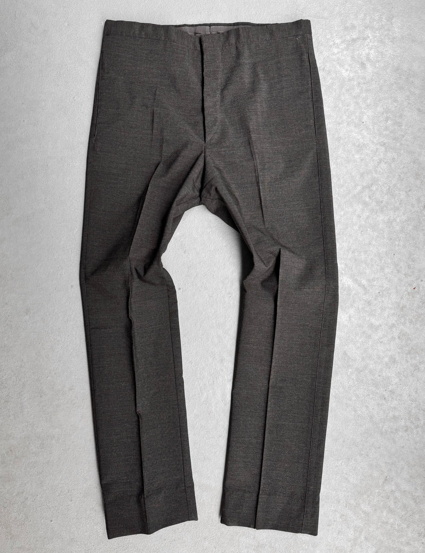 Carol Christian Poell 2008 TEER-PM/2014L Wool Breadstick Dress Pants