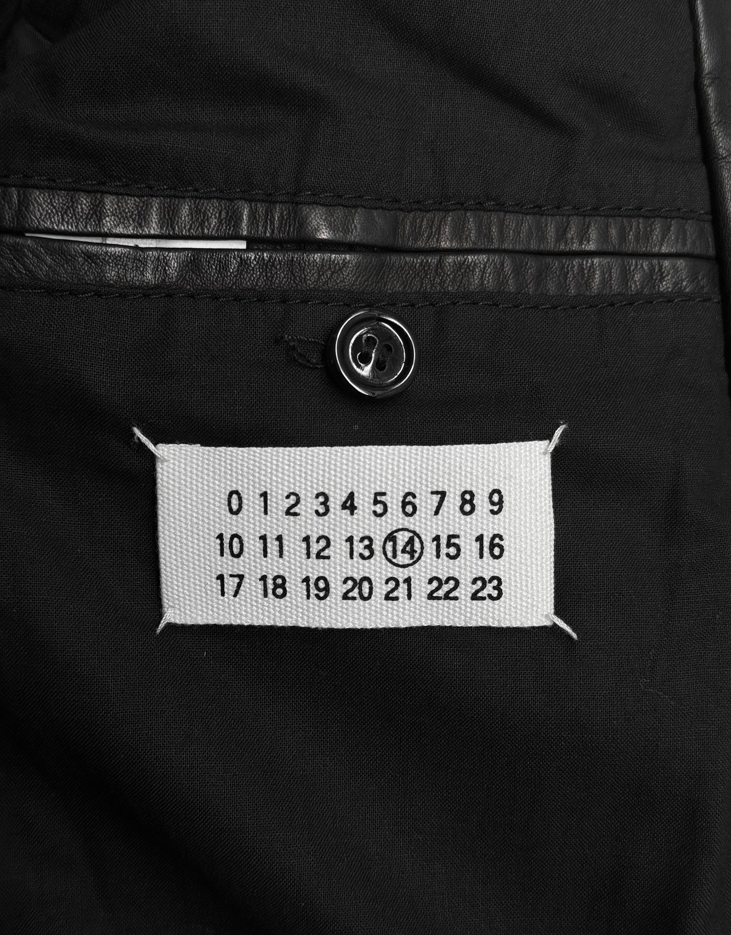 Maison Martin Margiela SS12 Black Kangaroo Leather 5-zip Rider Jacket