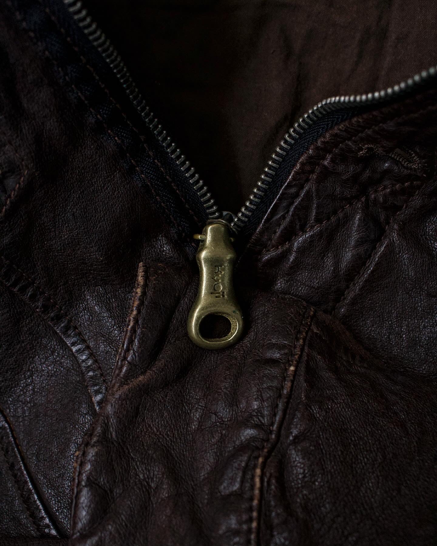 Kyoji Maruyama AW05 Crush Cowhide Leather Jacket