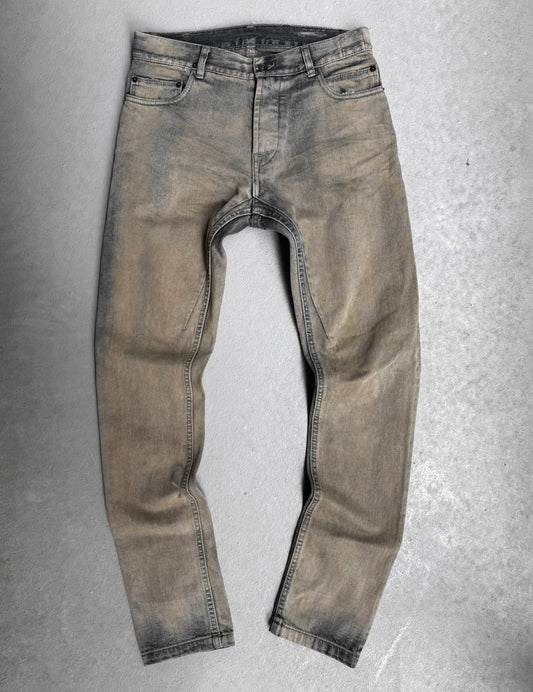 Rick Owens DRKSHDW AW10 “GLEAM” Mineral Wash ‘Torrence Cut’ Selvedge Denim