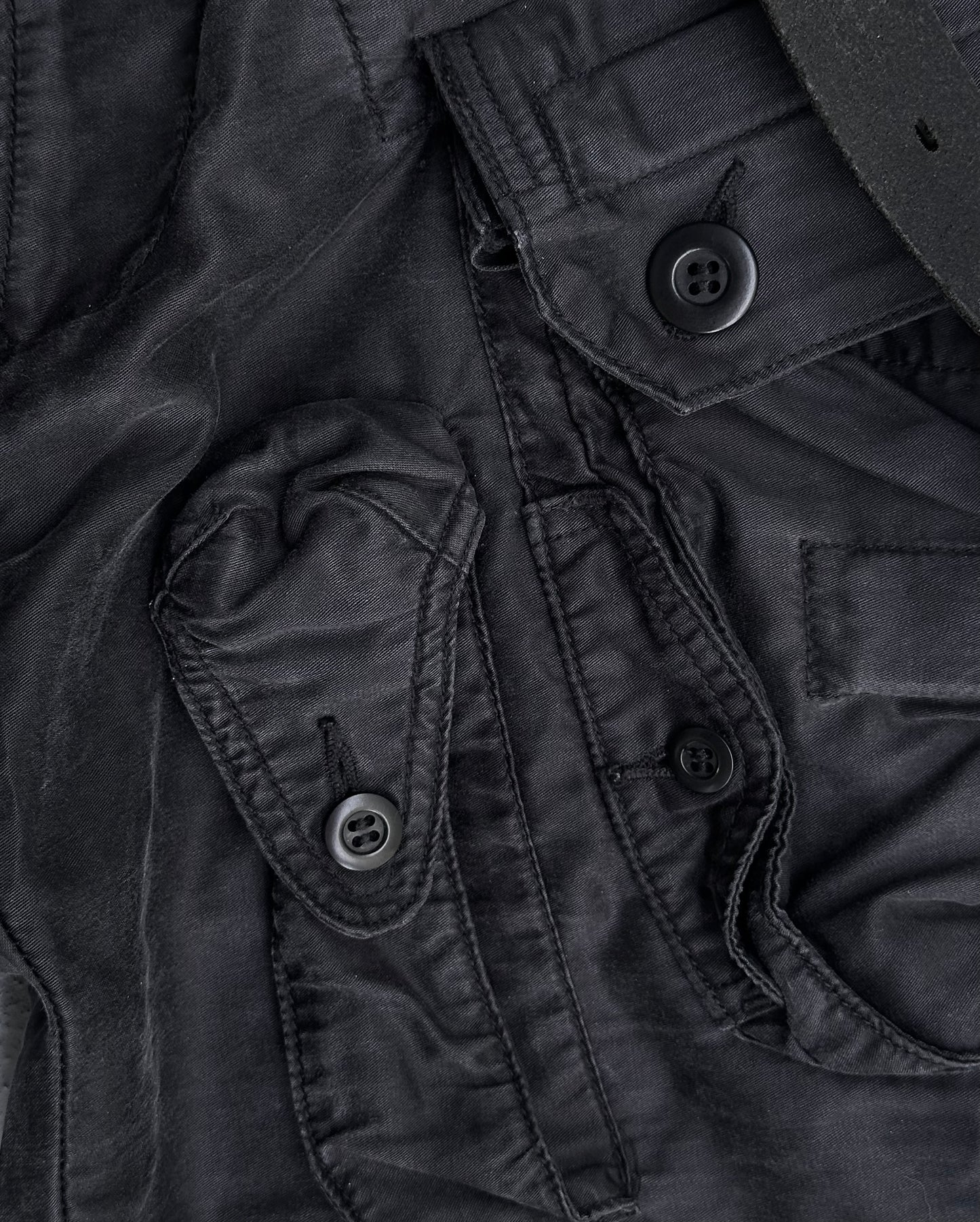 Julius_7 SS10 “neurbanvolker;” Slim-fit Gas-Mask Cargo Pants