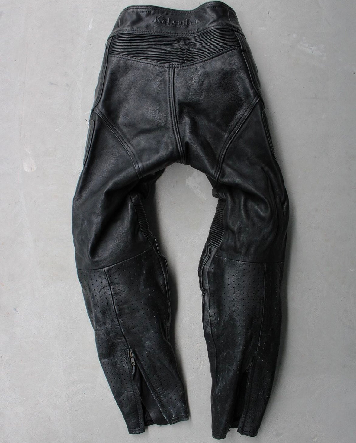KADOYA K’s Leather 00s Goatskin Padded Motorcycle Pants