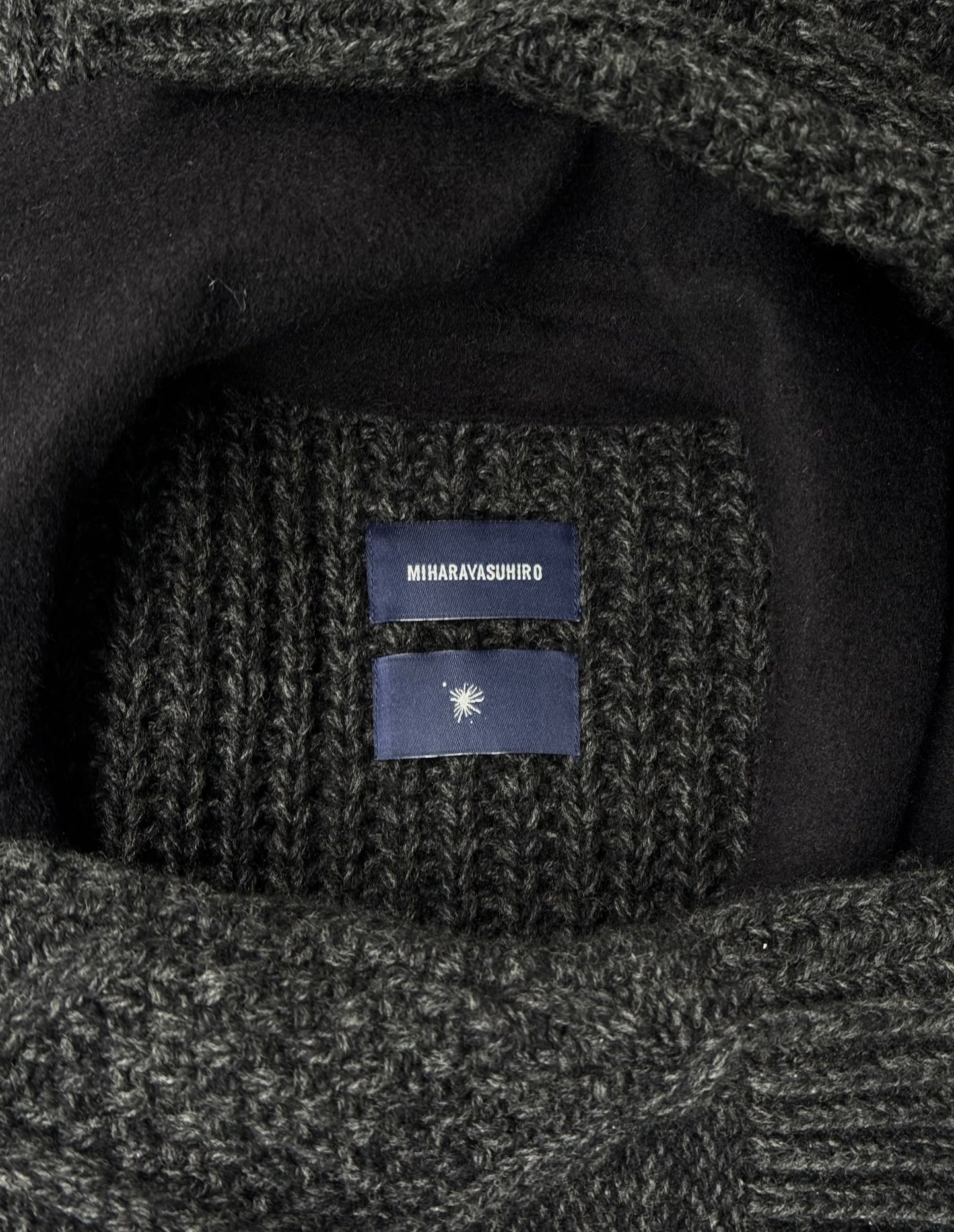 MiharaYasuhiro AW14 Heavy Cable-Knit Cashmere Coat