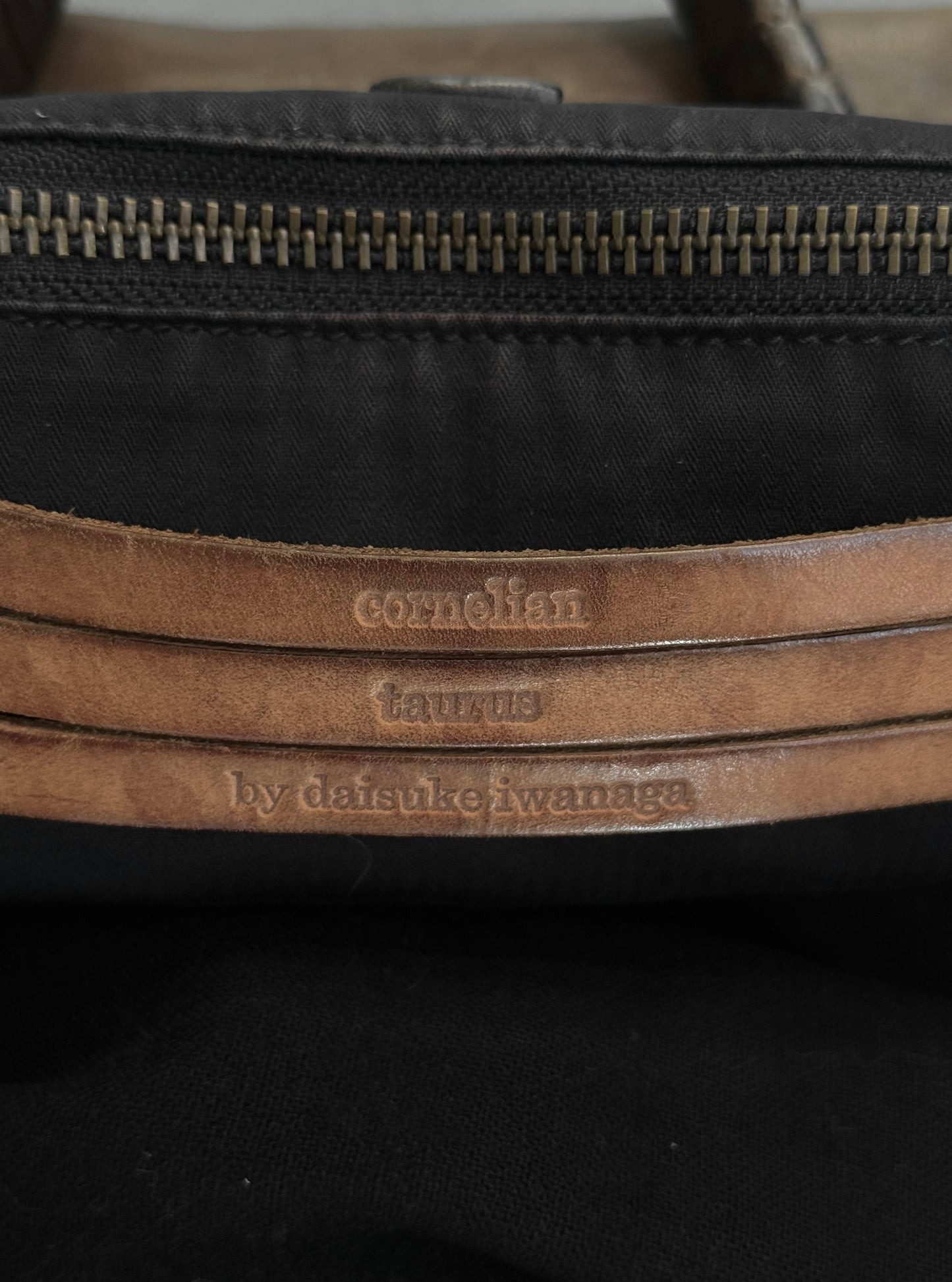 cornelian taurus by daisuke iwanaga ‘4handle HIGH’ Brown Horse Leather Tote Bag