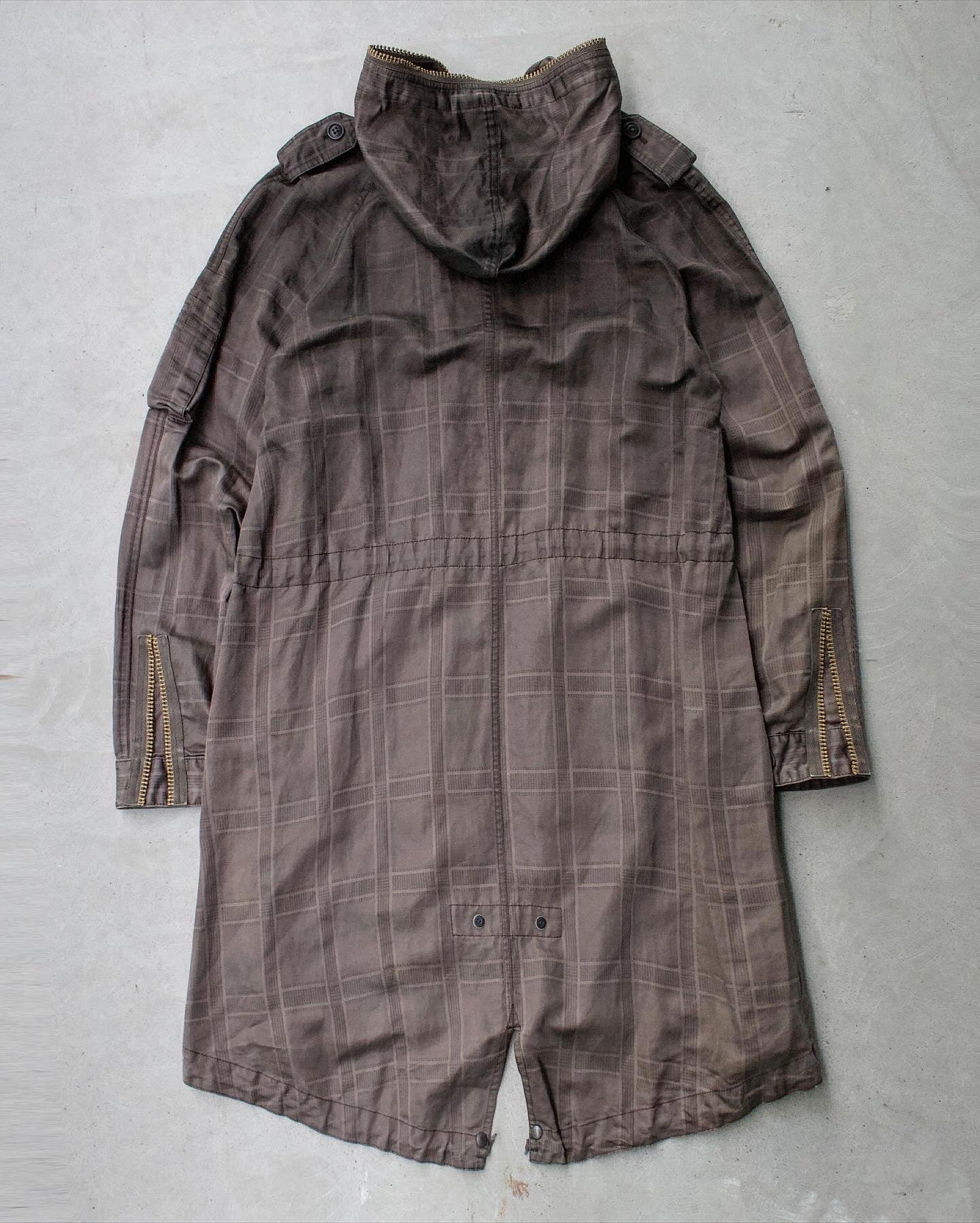 MiharaYasuhiro SS09 ‘Tartan’ Military Fishtail Hooded Parka