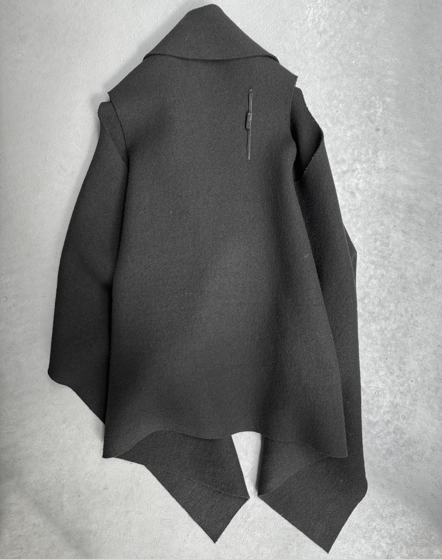 Boris Bidjan Saberi AW16 Boiled Wool Draped Vest