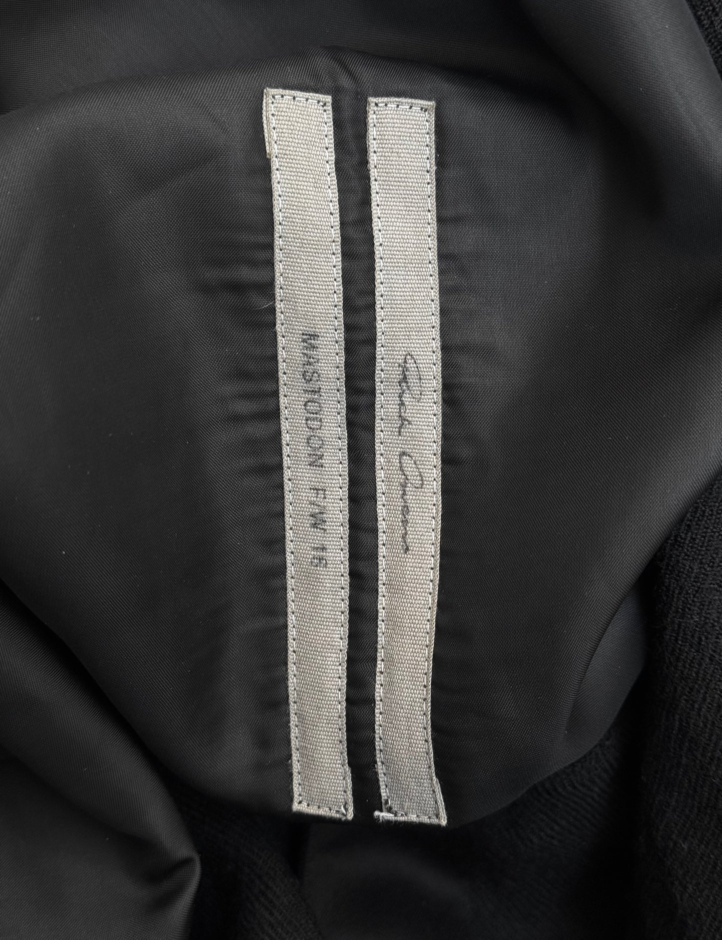 Rick Owens AW16 "MASTODON" Wool Military Field Long Shirt