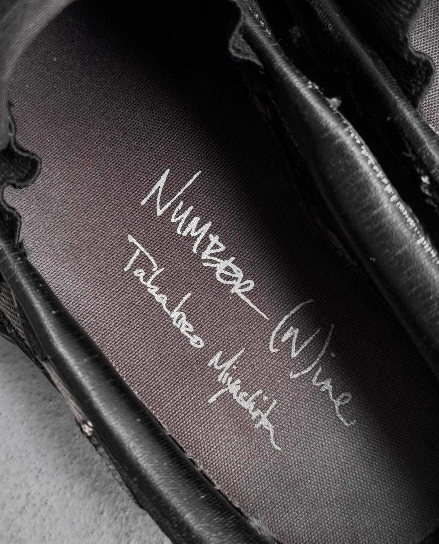 Number (N)ine AW03 “Touch Me I’m Sick” Crying Hearts Patchwork ‘Vans’ Slip-on Sneakers