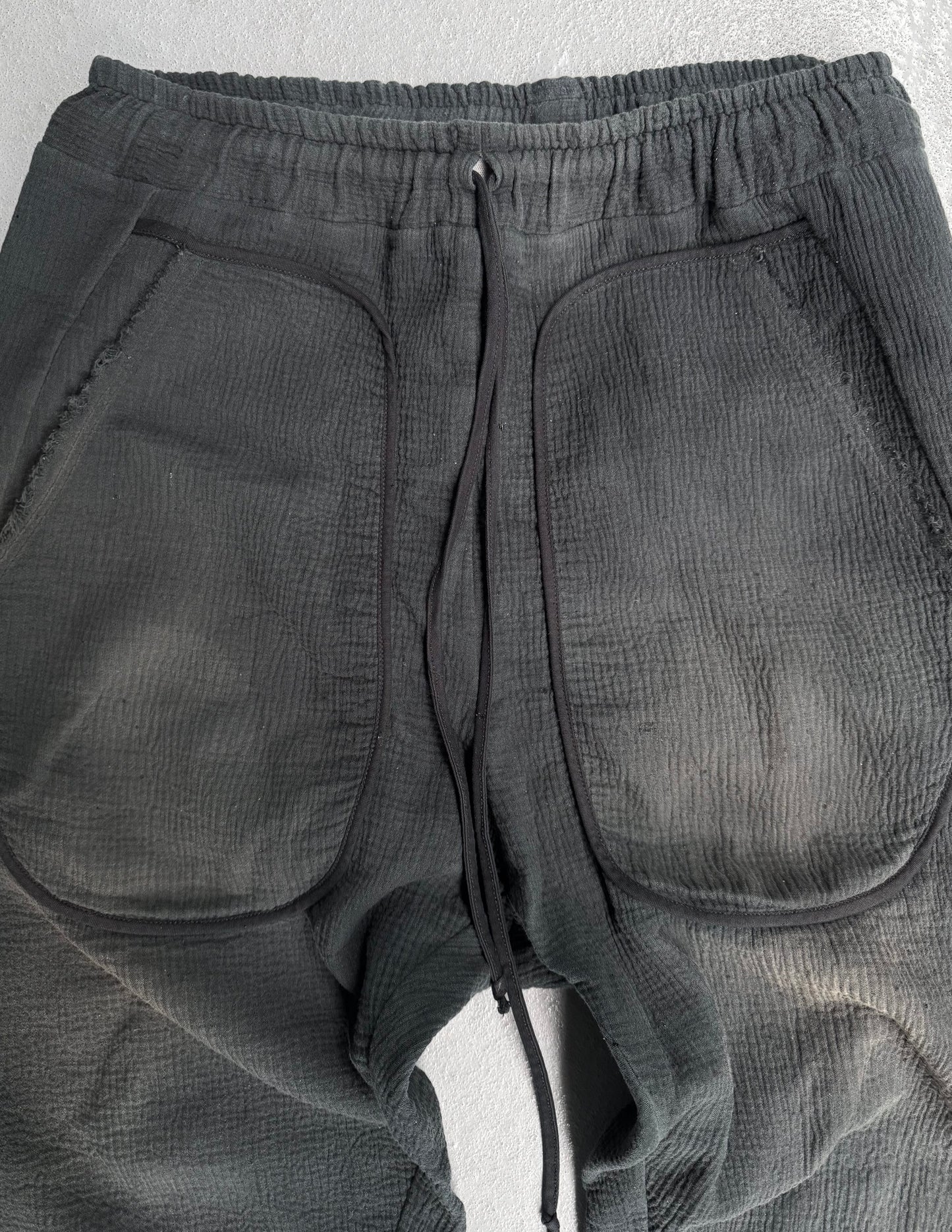 ZAM BARETT Early 00s Raw Cut Gauze Shorts