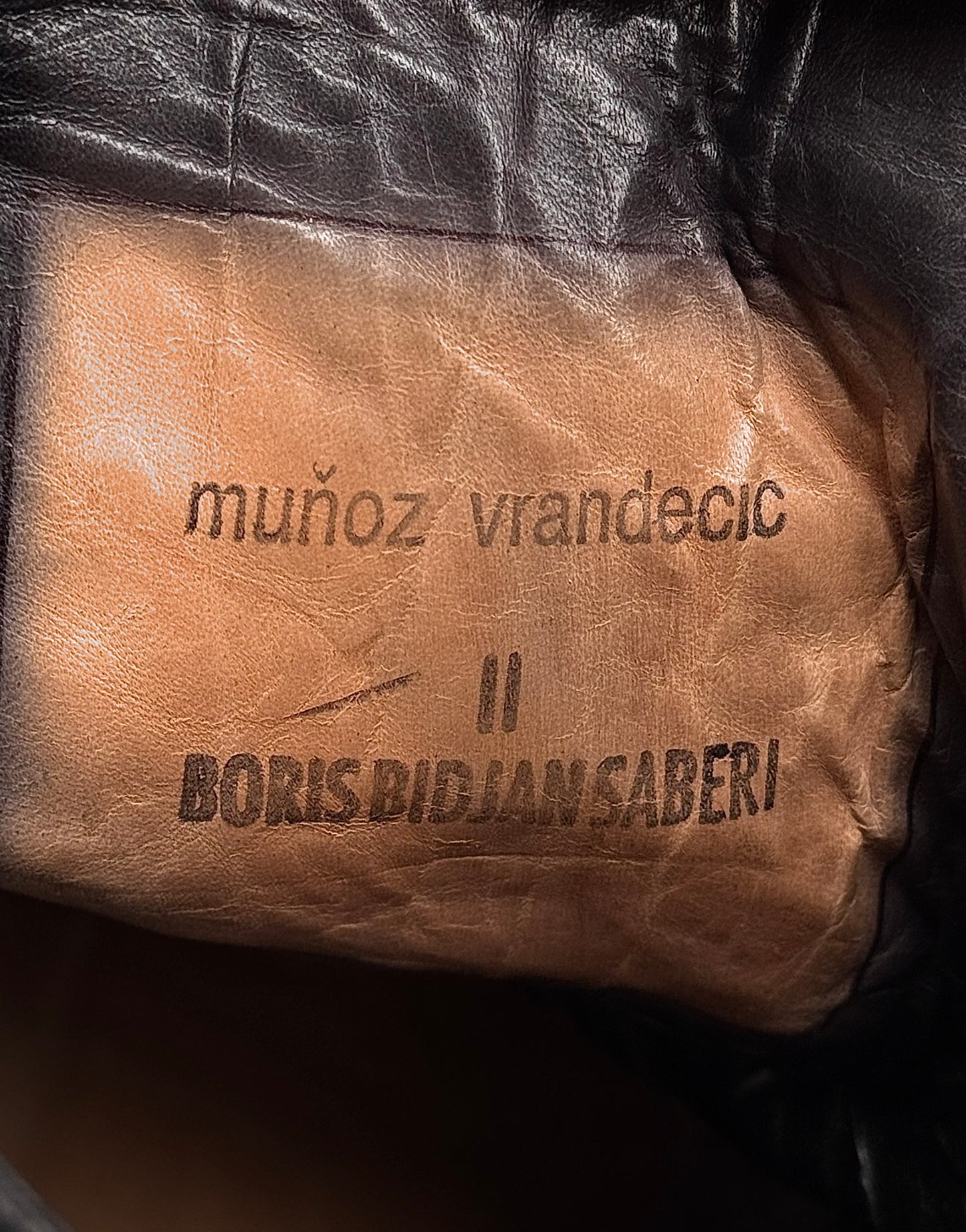 Boris Bidjan Saberi x Muñoz Vrandecic AW14-15 ‘BOOT1-F235’ Horse Leather Pull-on Boots