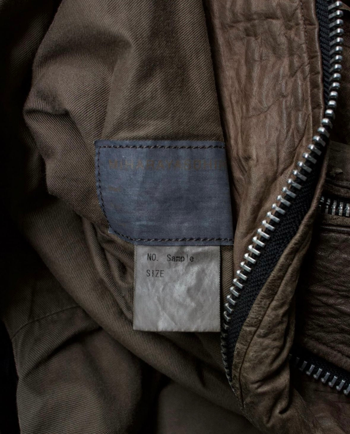 *SAMPLE* MiharaYasuhiro AW03 Distressed Lambskin Leather Jacket