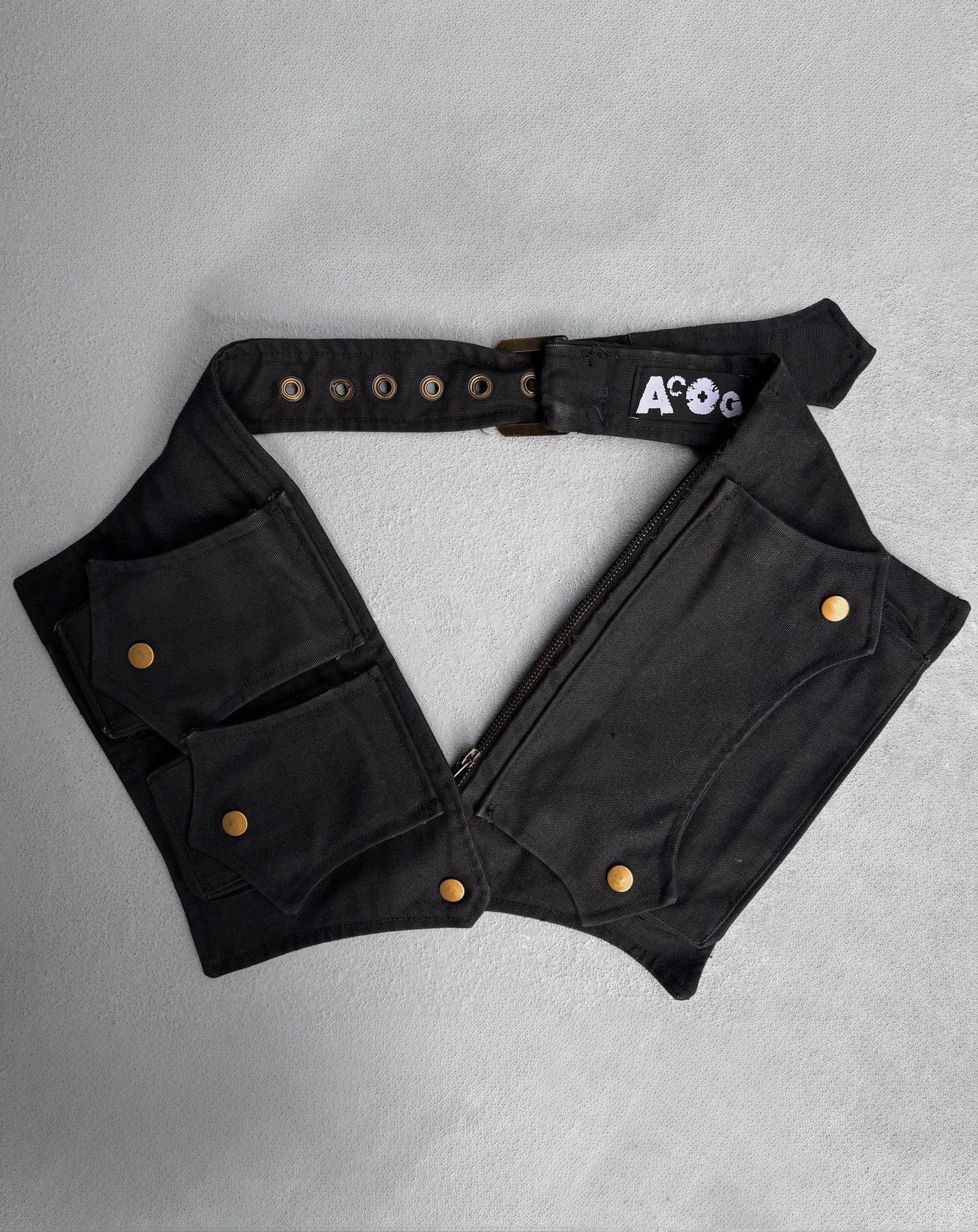 ACOG AW24 Detachable Denim Cargo Pockets Waist-bag