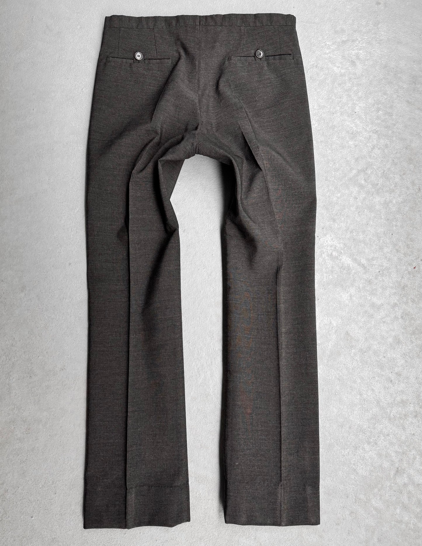 Carol Christian Poell 2008 TEER-PM/2014L Wool Breadstick Dress Pants