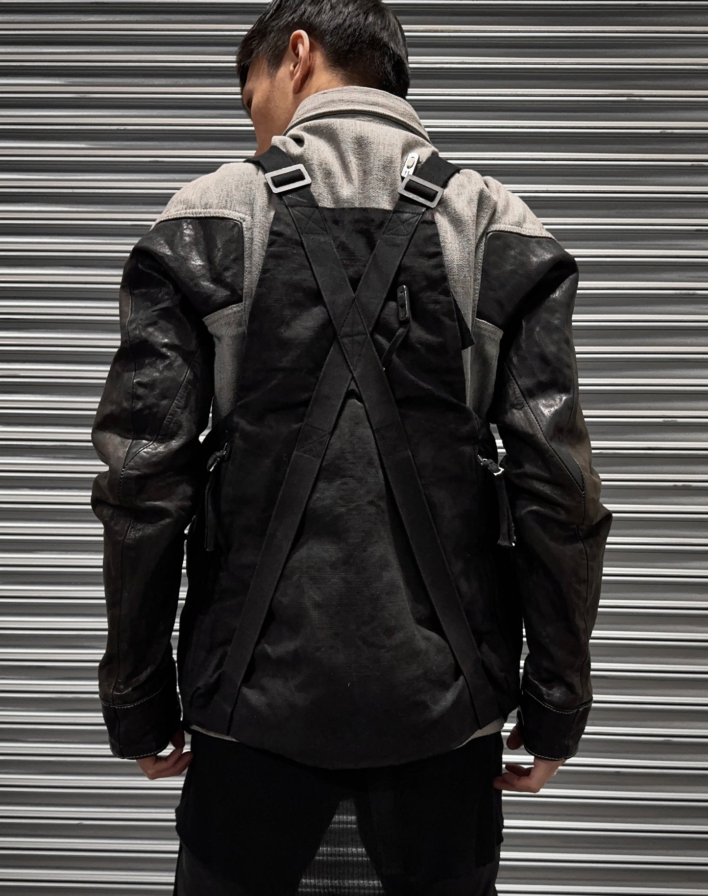Boris Bidjan Saberi SS19 ‘VESTBAG2.1-F1944’ Coated Denim Vest Bag
