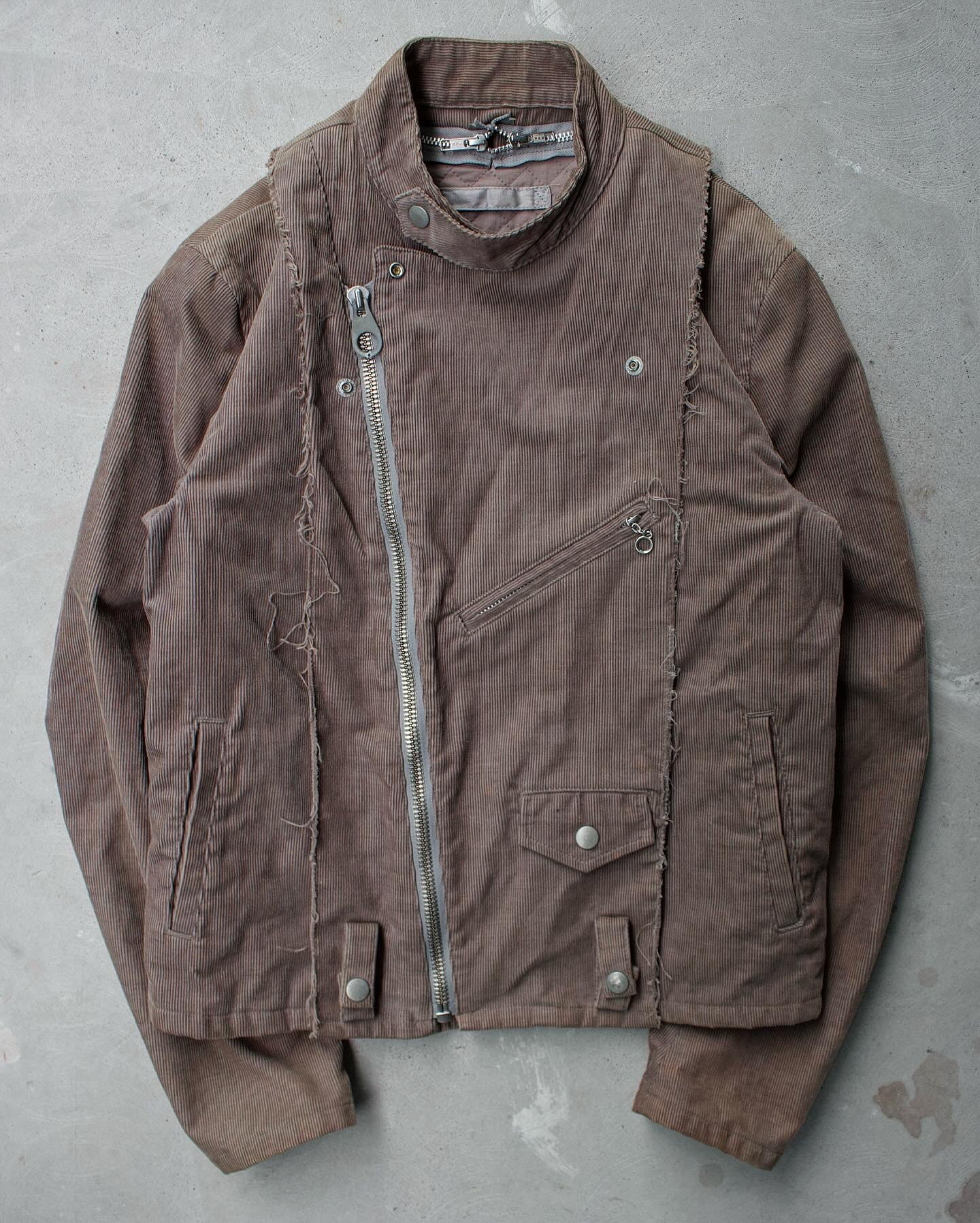 MiharaYasuhiro AW07 Reconstructed Multi-zip Corduroy Rider Jacket