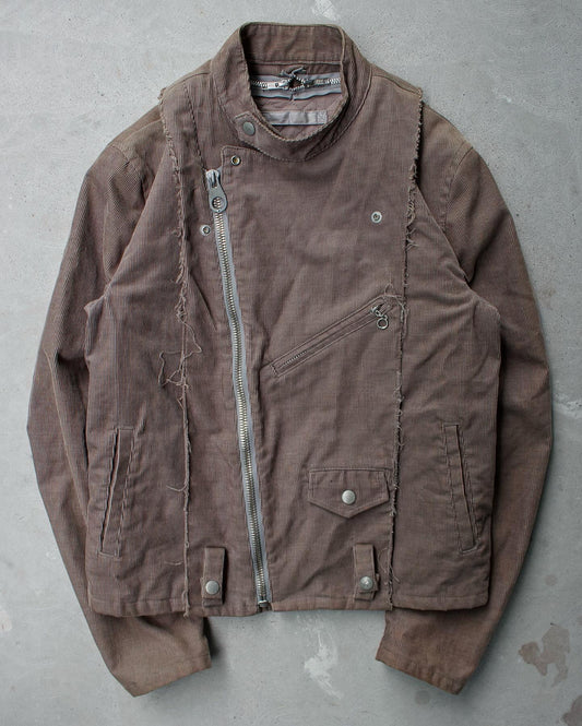 MiharaYasuhiro AW07 Reconstructed Multi-zip Corduroy Rider Jacket
