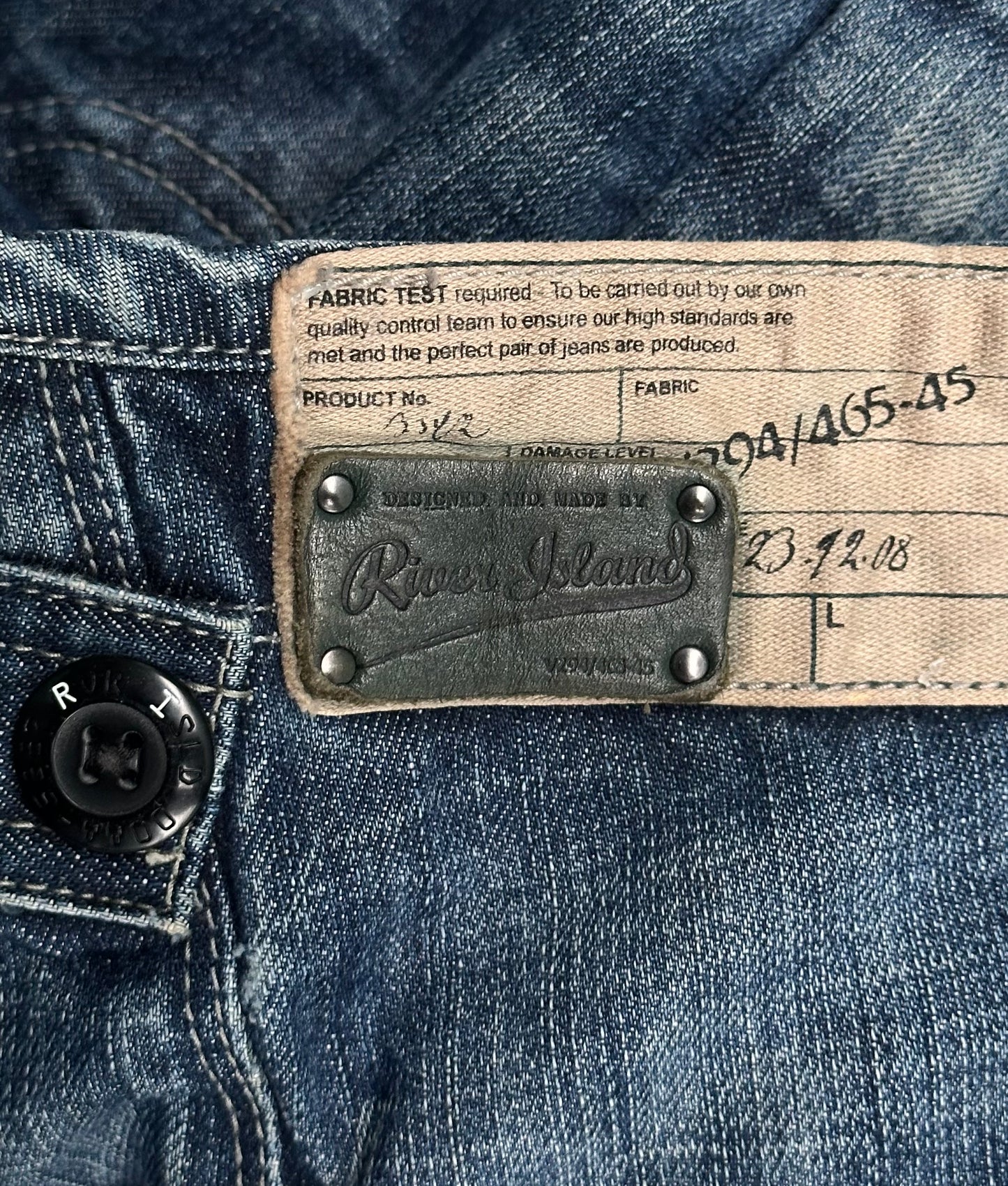 River Island Early 00s Articulated Utility-Pockets Denim