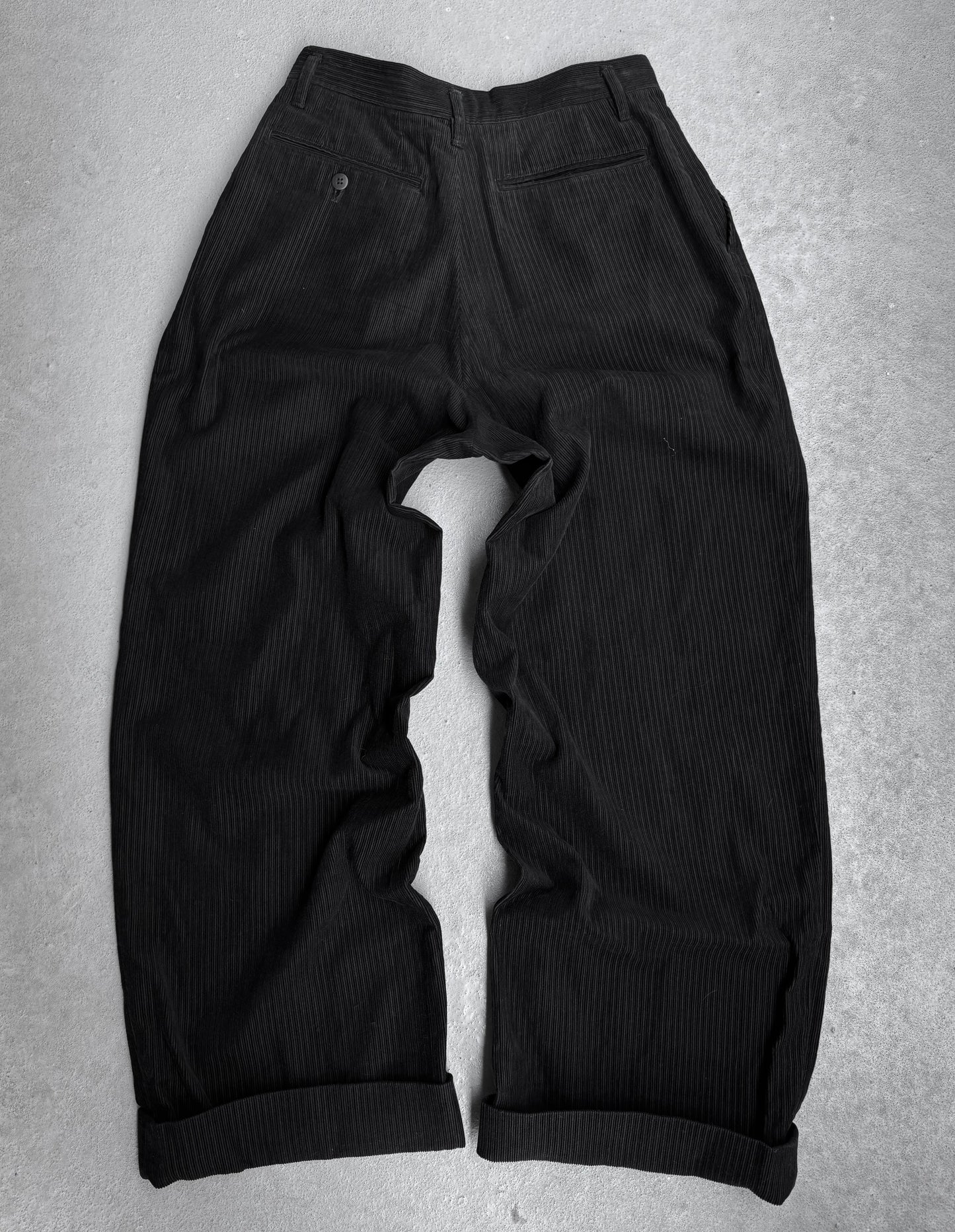 5351 Pour Les Hommes Early 00s Pleated Corduroy Wide Leg Pants