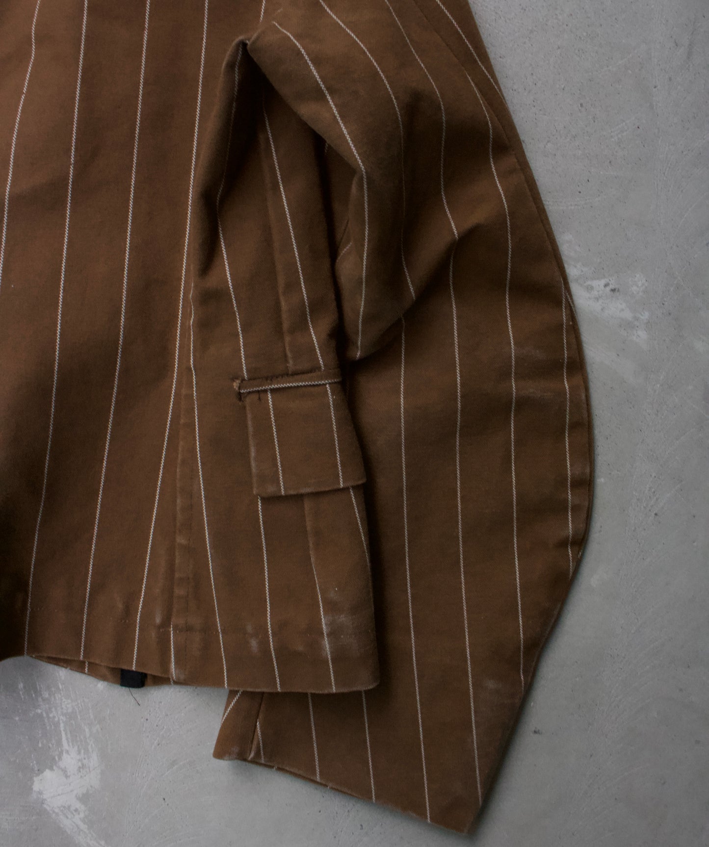 Christopher Nemeth Late 90s Stripe Denim Blazer
