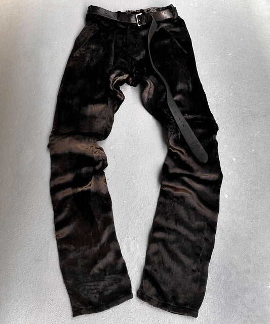 sulvam *SAMPLE* sulvam AW20 Velour Bootcut Pants | Archive Fashion Toronto