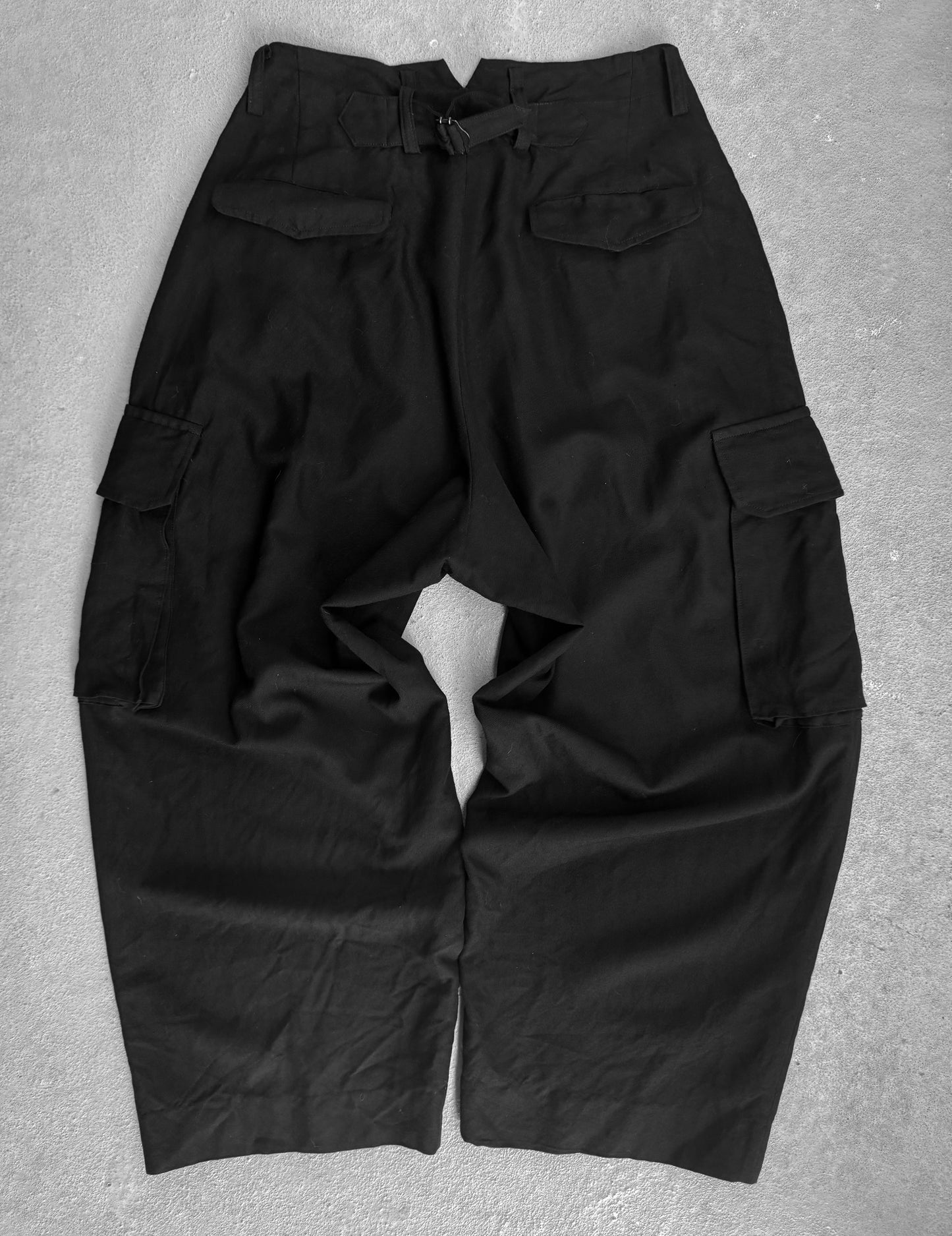 Y's by Yohji Yamamoto SS16 Pleated Wide Leg Cargo Pants