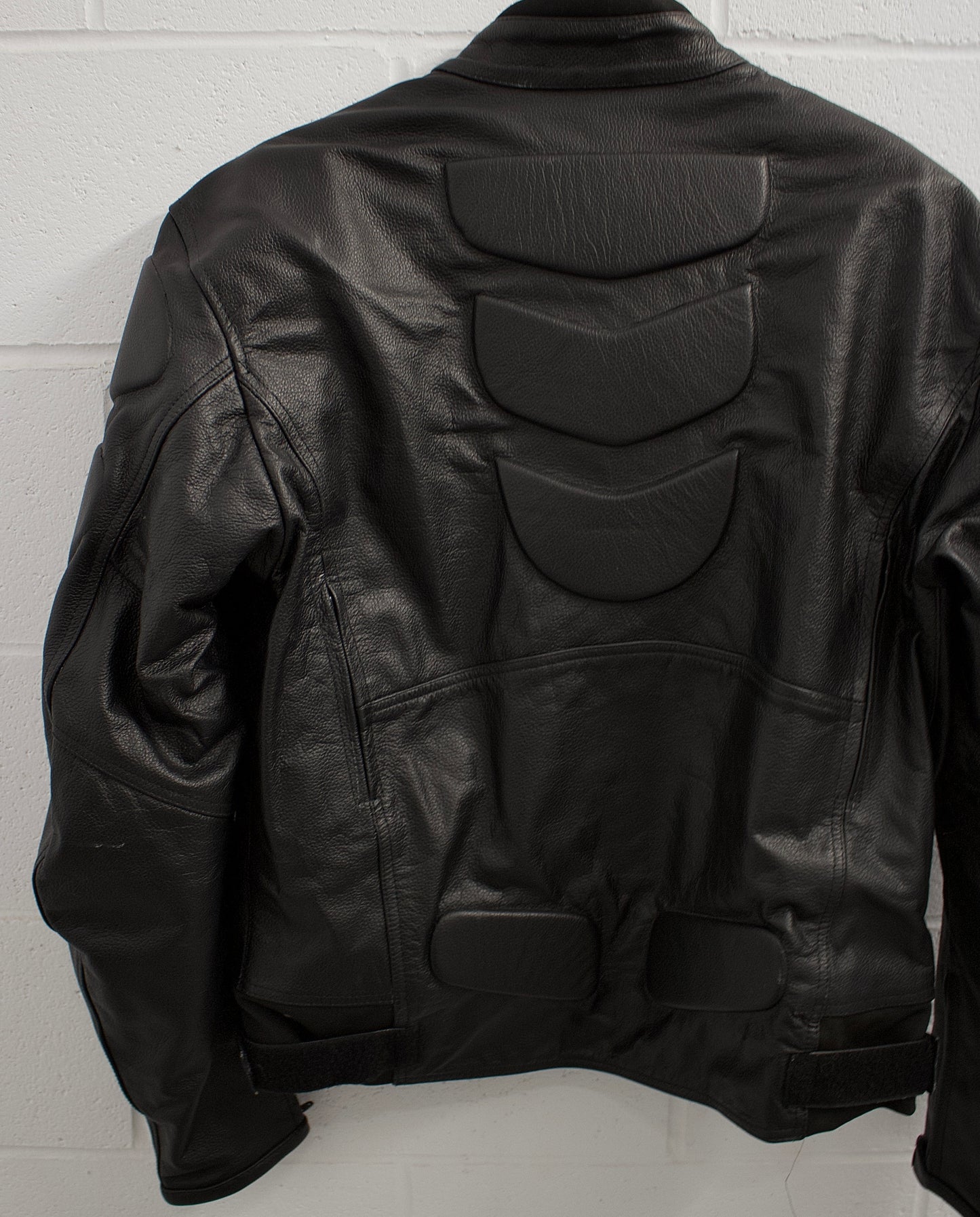 Vintage 00s Padded Leather Motorcycle Jacket