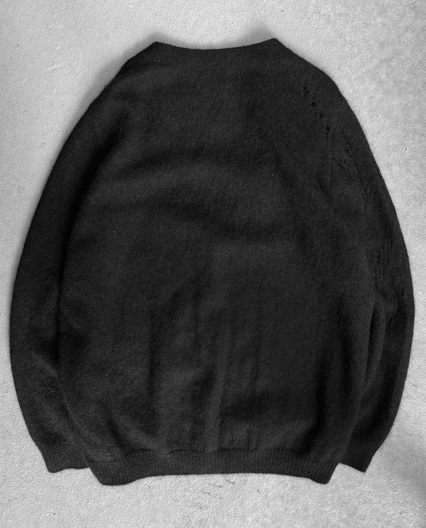 Saint Laurent Paris SS17 Distressed Mohair Blend Cardigan