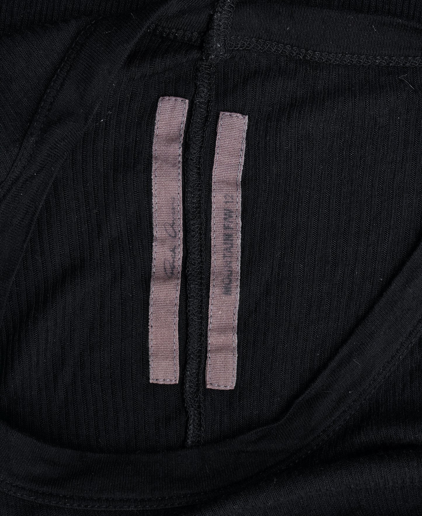 Rick Owens AW12 “MOUNTAIN” Black Ribbed Asymmetrical Long-sleeves