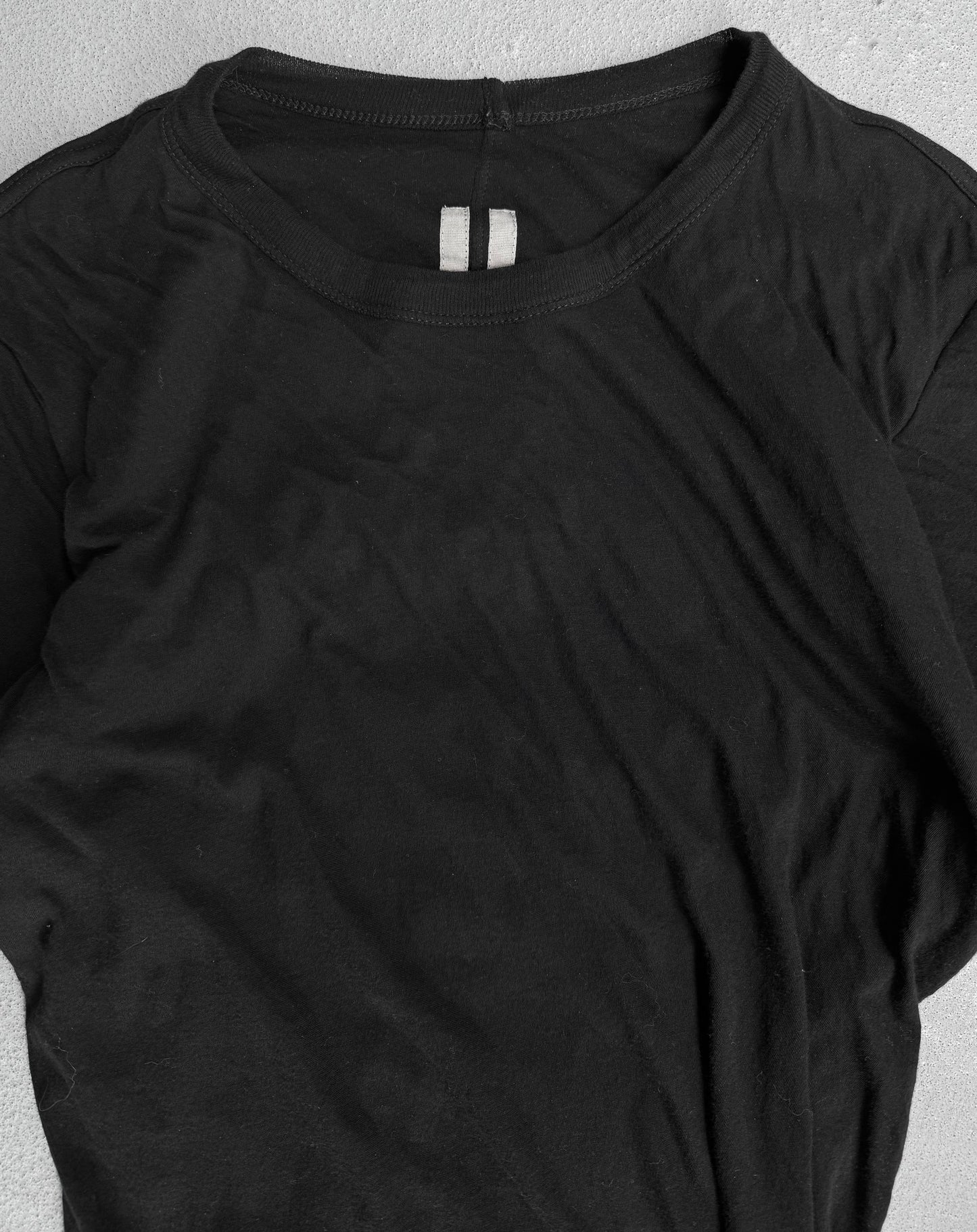 Rick Owens SS24 “LIDO” Black Double-layered T-shirt