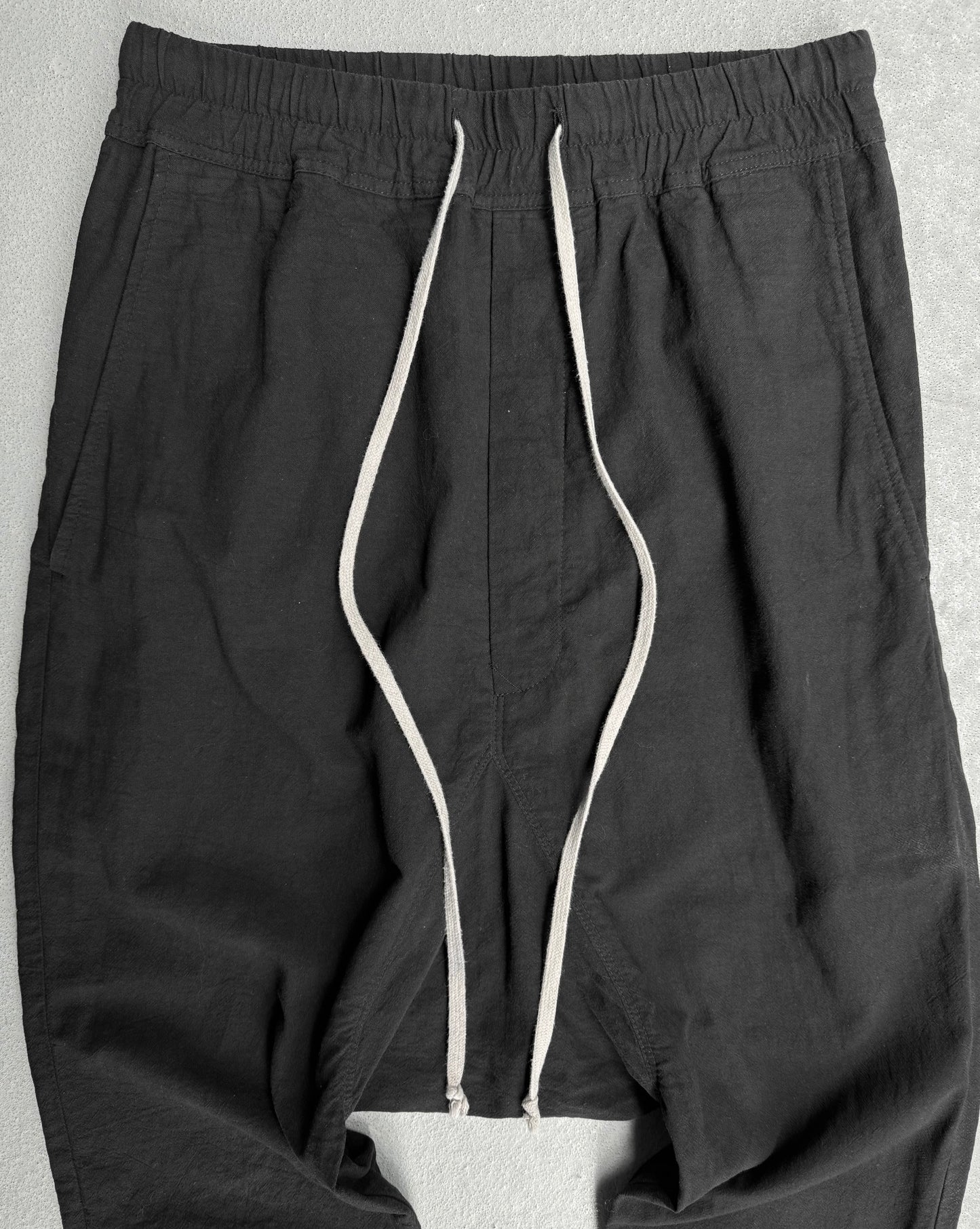 Rick Owens SS18 “DIRT” Lightweight Cotton Drop-crotch Pants