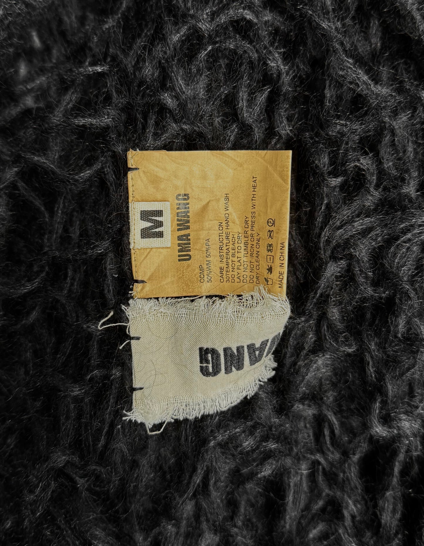 UMA WANG AW13 Mohair Spider Web Open-knit Jumper