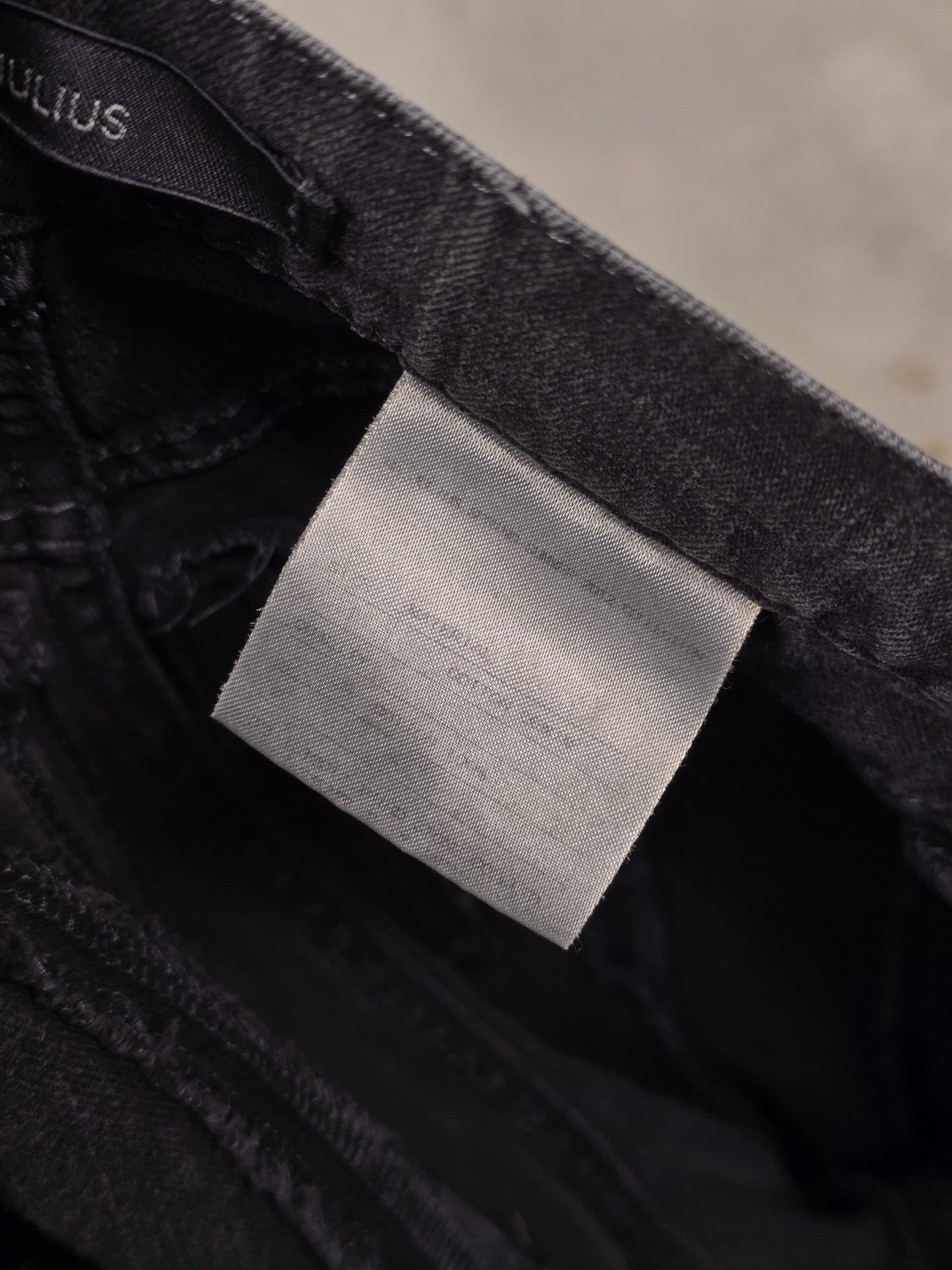 MA_Julius SS12 Washed Black J-Cut Skinny Denim