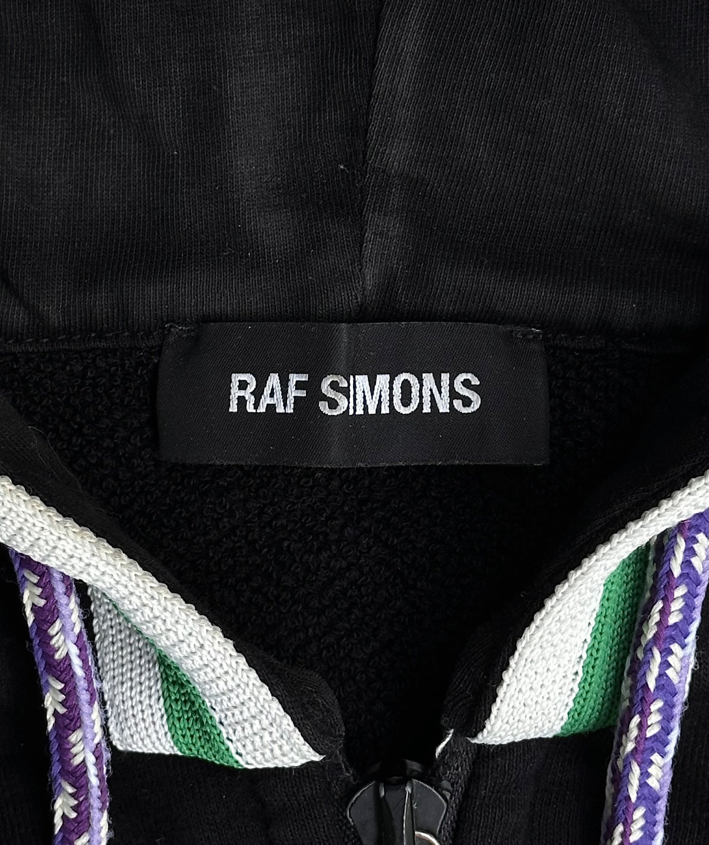 RAF SIMONS SS16 Stripe Drawstring Hoodie