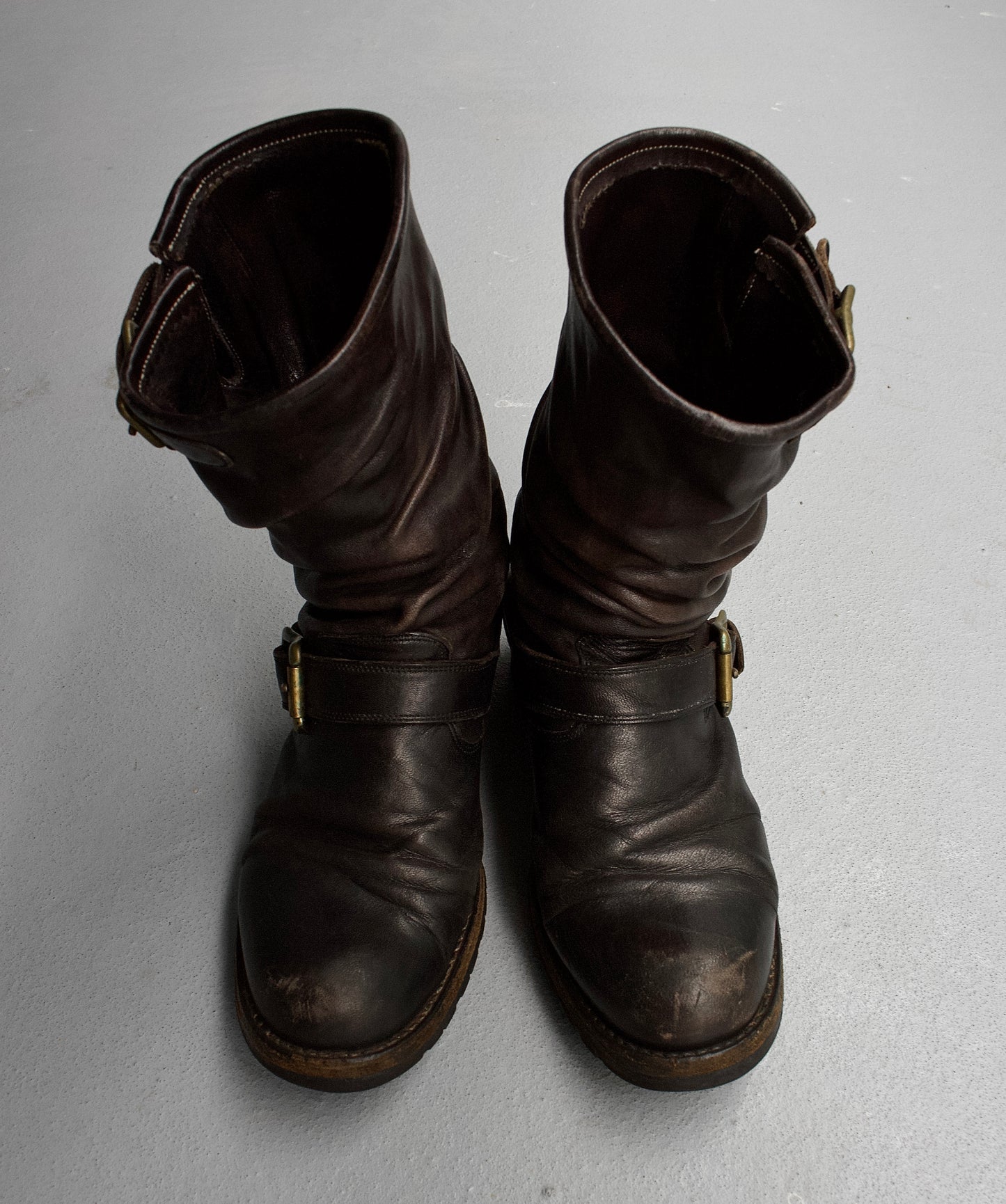 MiharaYasuhiro AW09 Twisted Leather Engineer Boots
