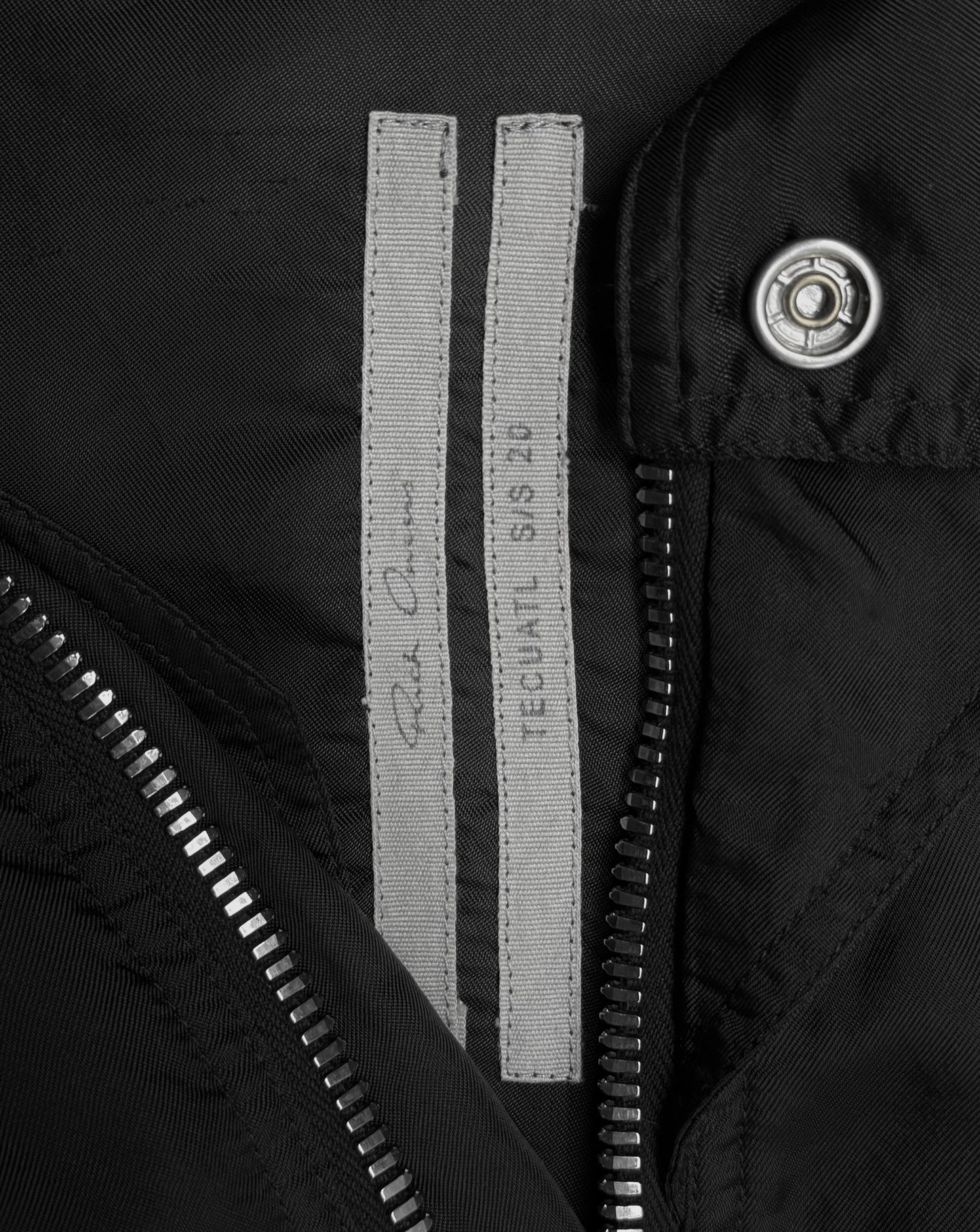 Rick Owens SS20 "TECUATL" Cropped Multi-zip IES Bomber Jacket