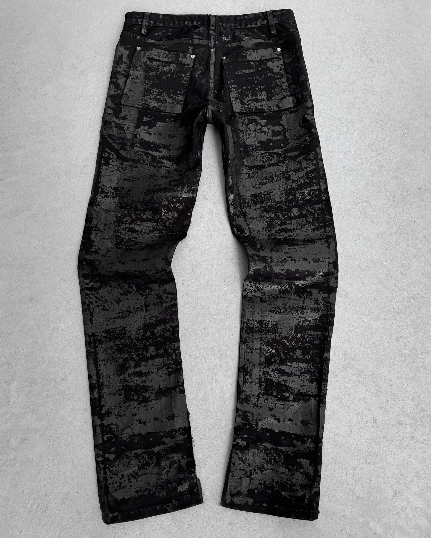 Hood By Air SS15 Logo Mega Waxed Denim