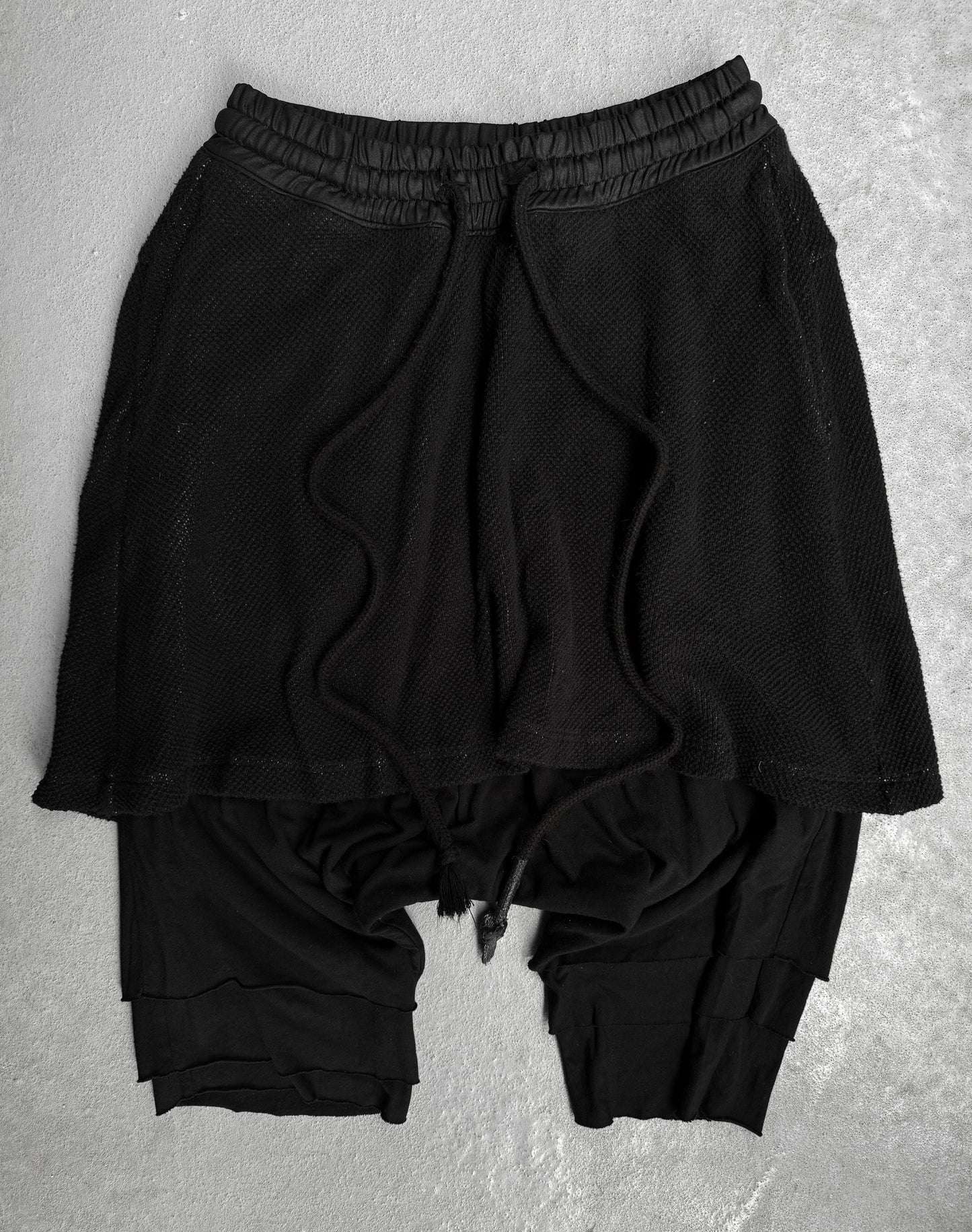 A.F ARTEFACT Multi-layered Thermal Knitted Shorts