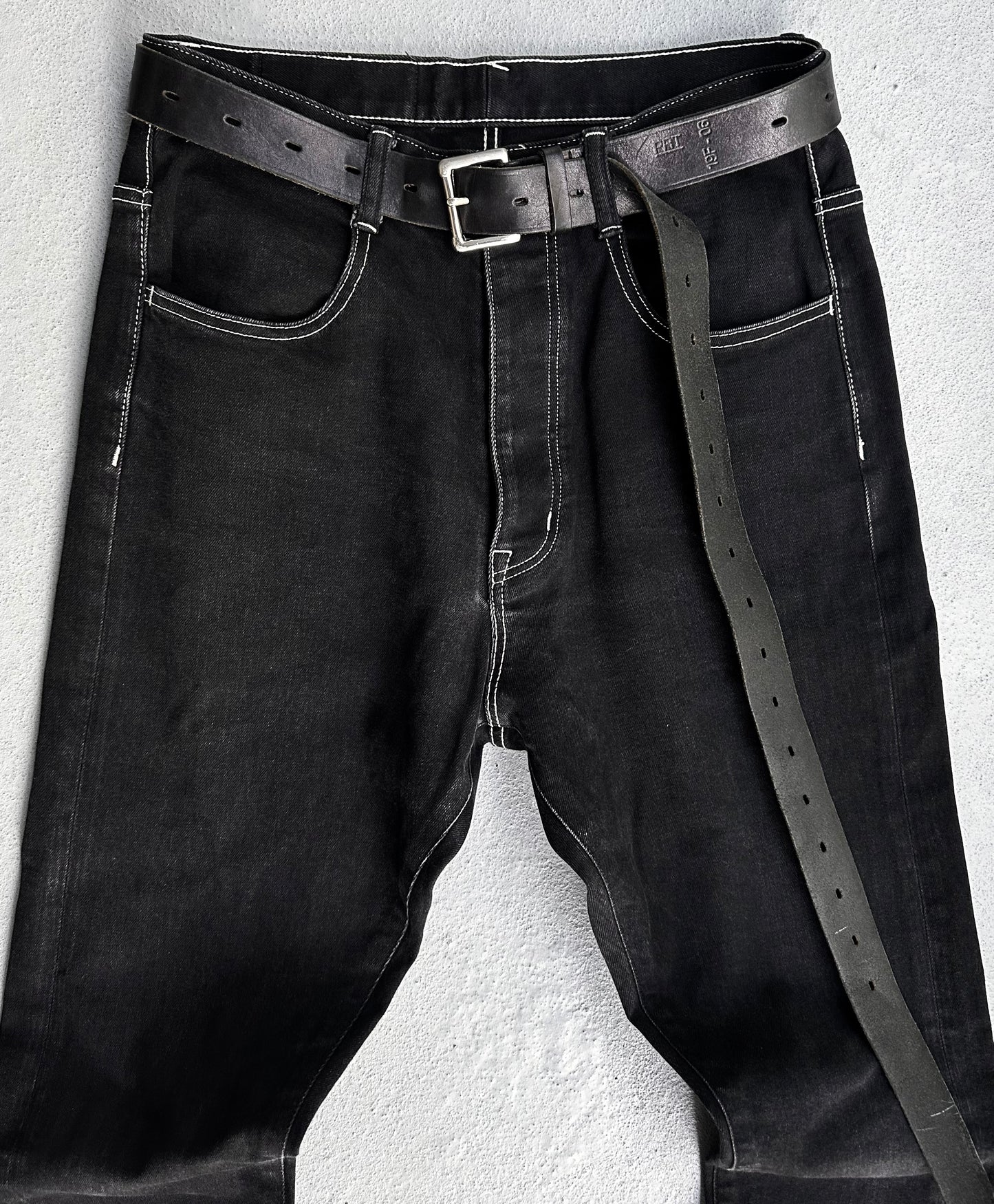 sulvam SS17 Embroidered Over-stack Denim