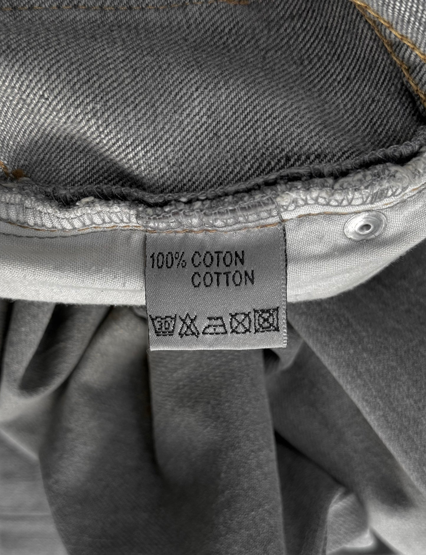 DIOR HOMME by Hedi Slimane SS06 Distressed Grey Bootcut Denim