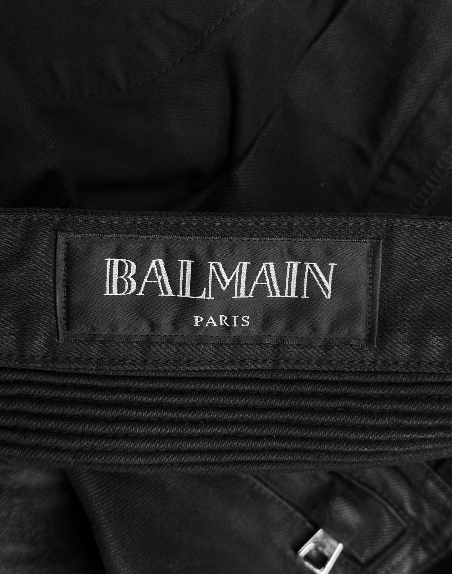 BALMAIN by Olivier Rousteing AW15 Distressed Light-wax Skinny Denim