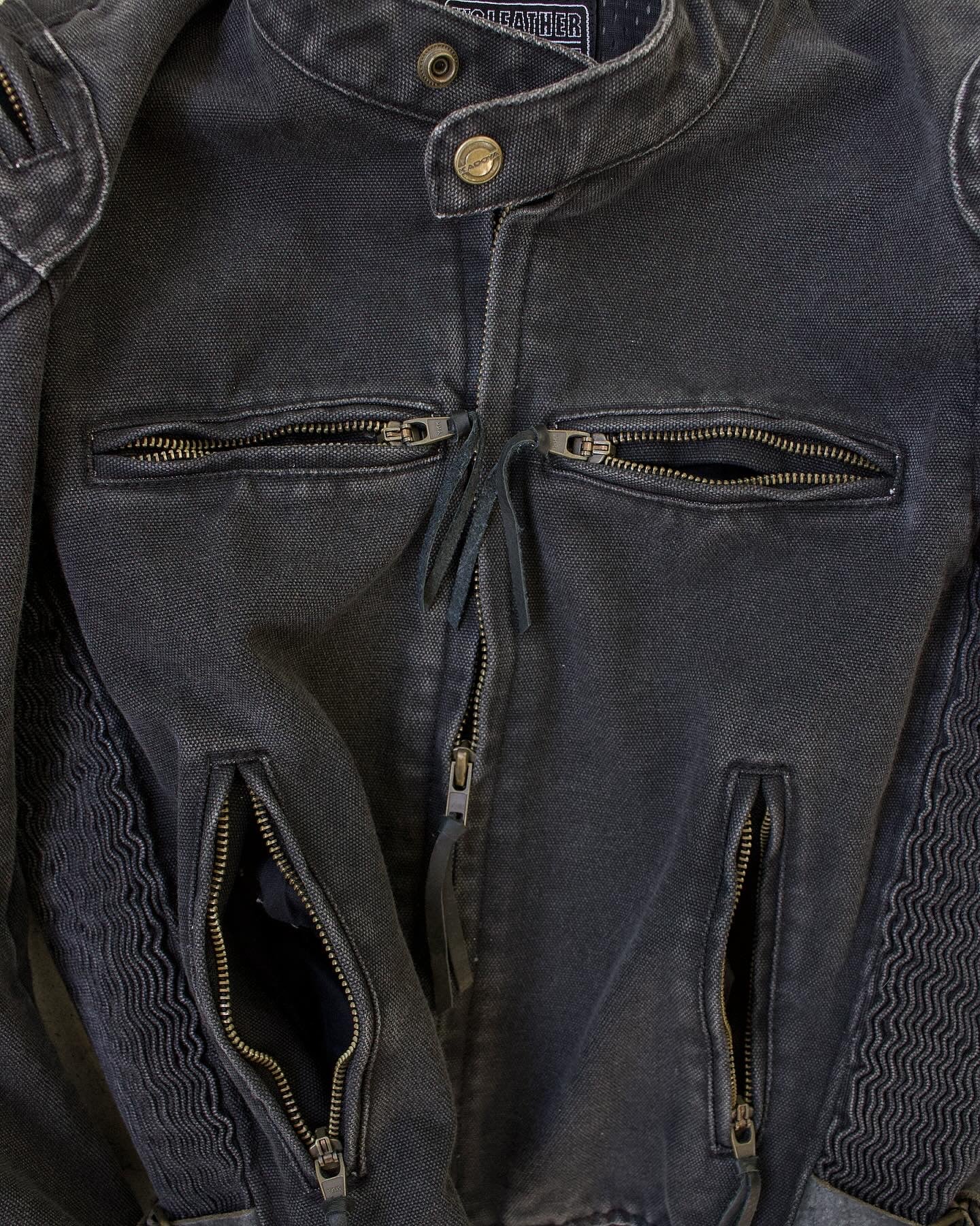 KADOYA K’s Leather 00s Padded Motorcycle Denim Jacket