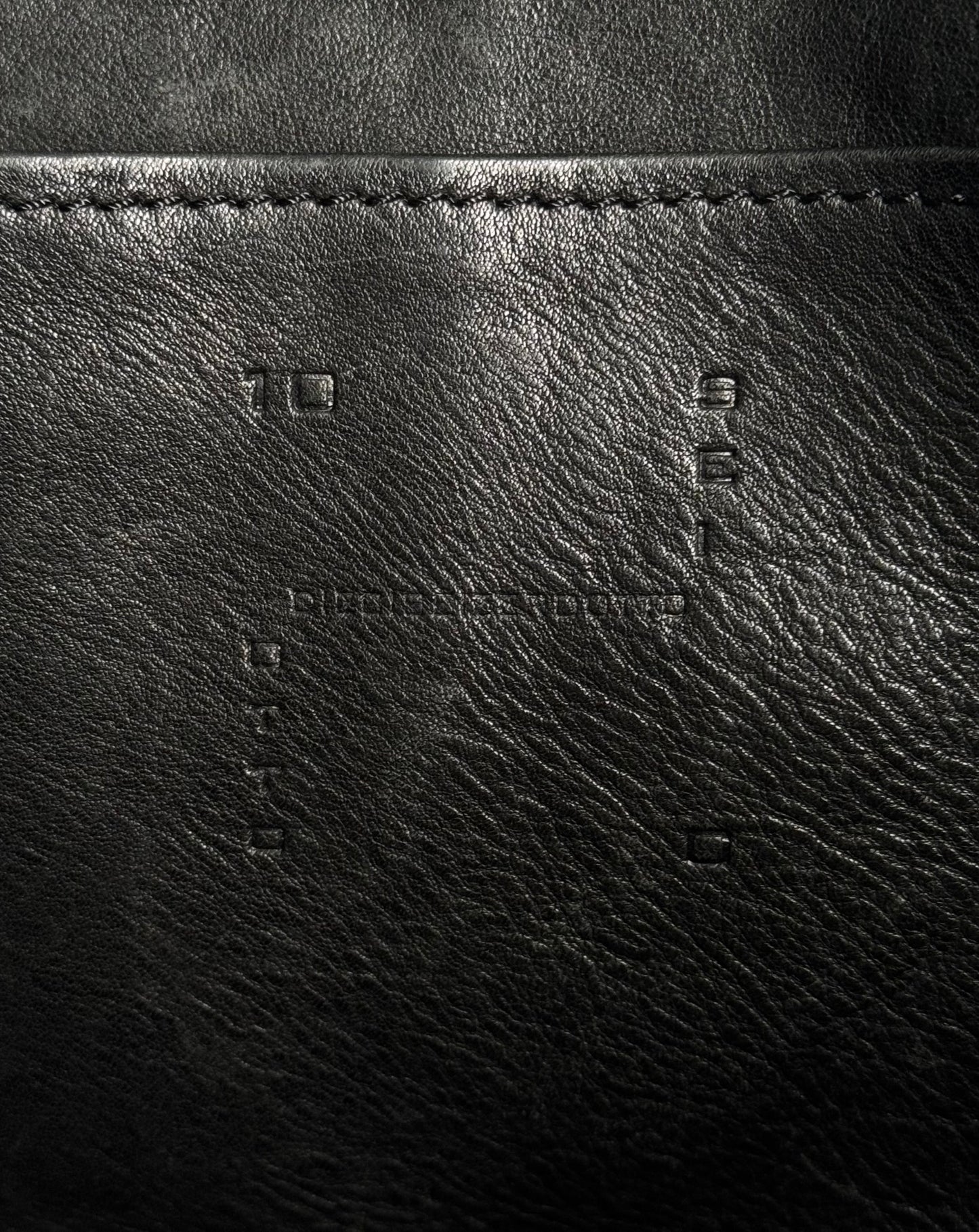10sei0otto Black Bovine Leather ‘Boston’ Hand Bag