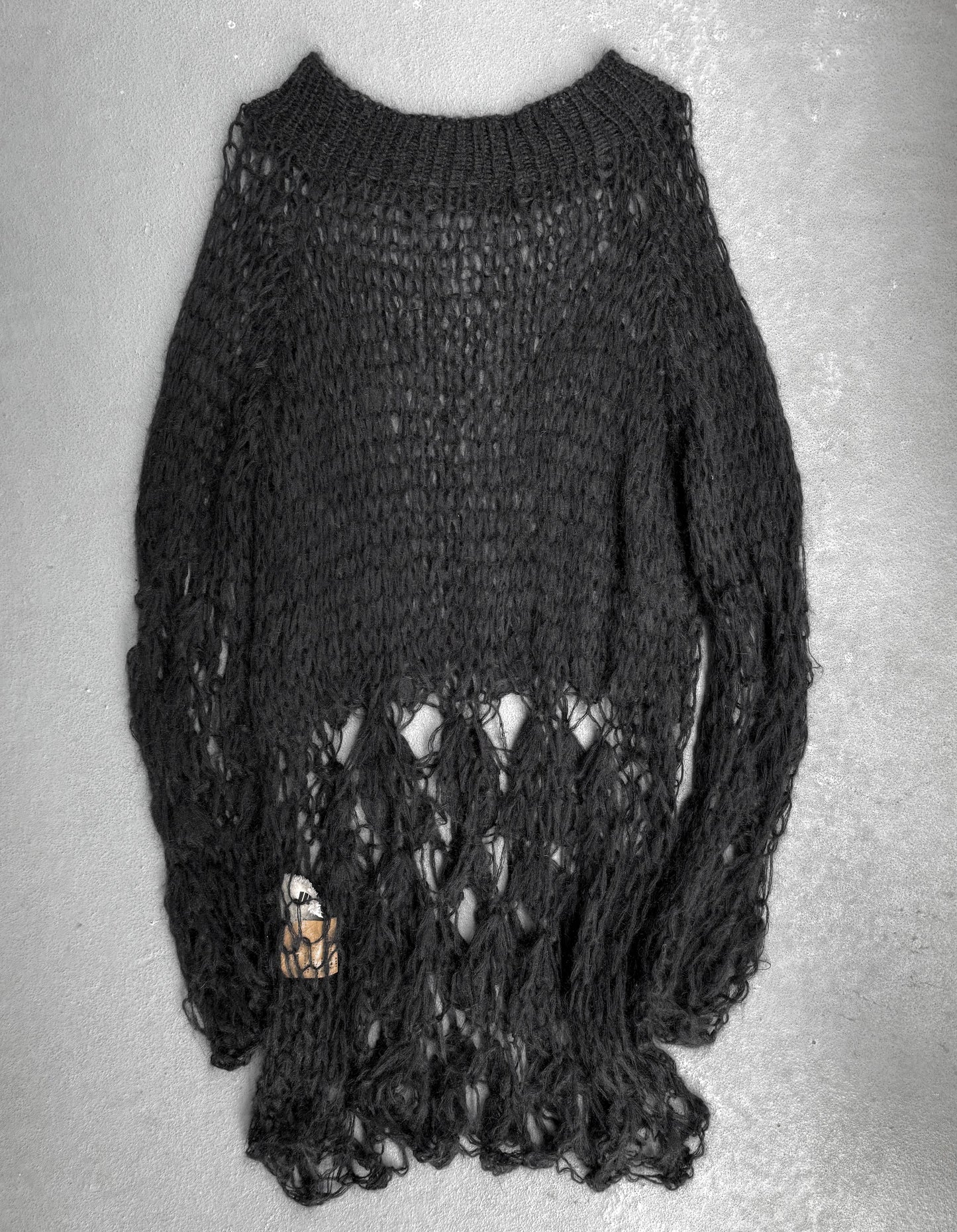 UMA WANG AW13 Mohair Spider Web Open-knit Jumper