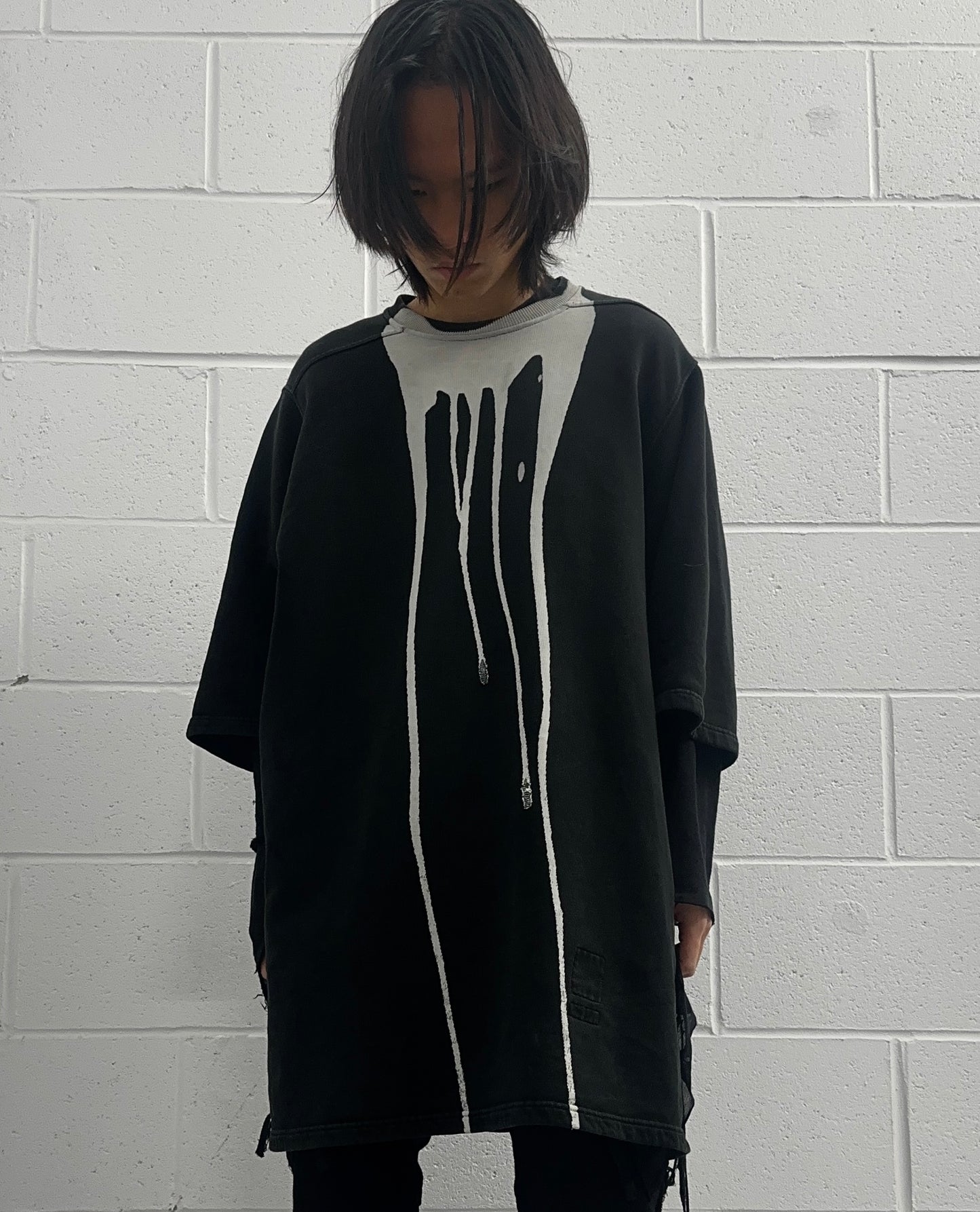 Rick Owens DRKSHDW AW16 “MASTODON” Vomit Bleached Short-sleeves Crewneck
