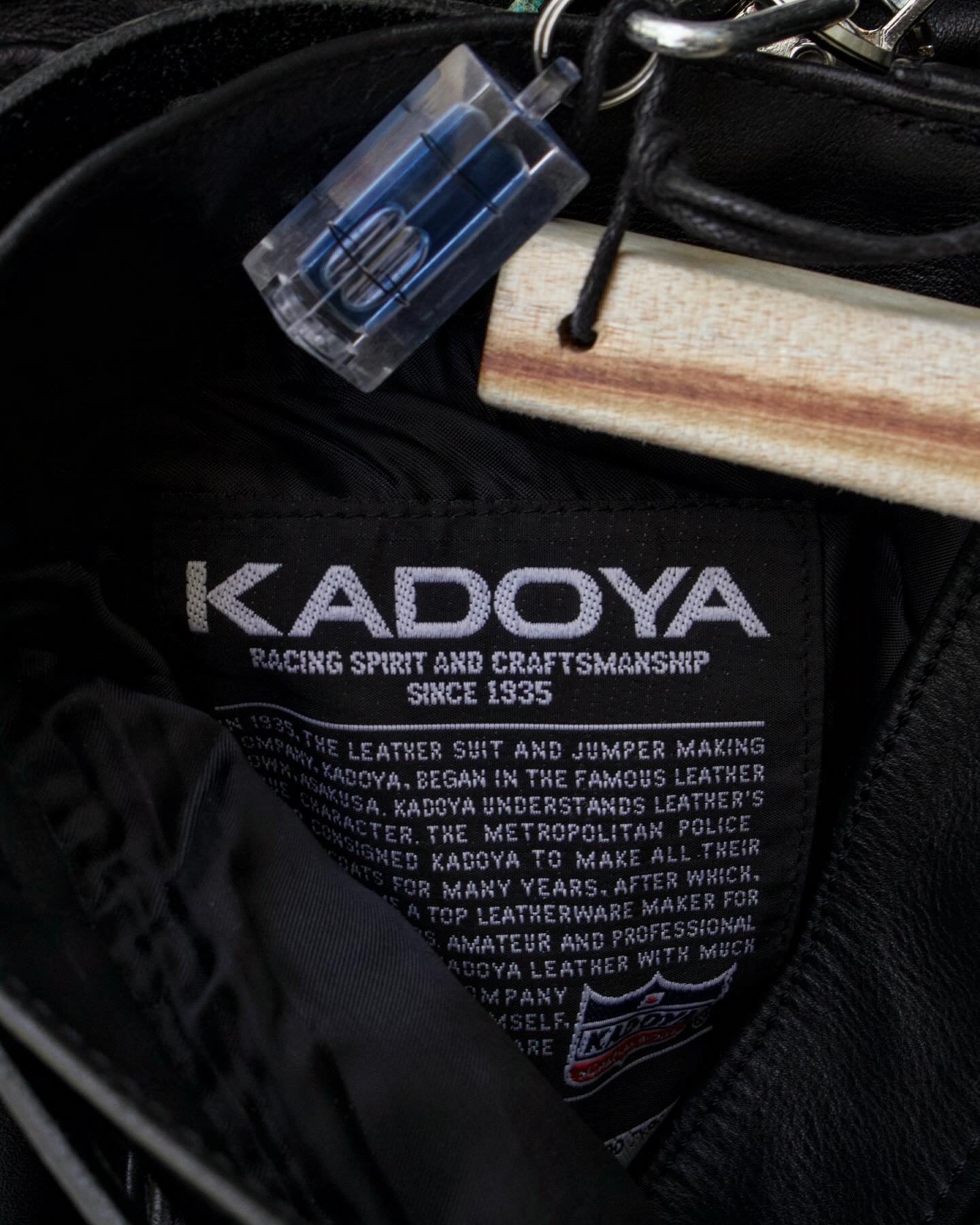 KADOYA K’s Leather 00s Cowhide Leather Wide Cut Motorcycle Cargo Pants